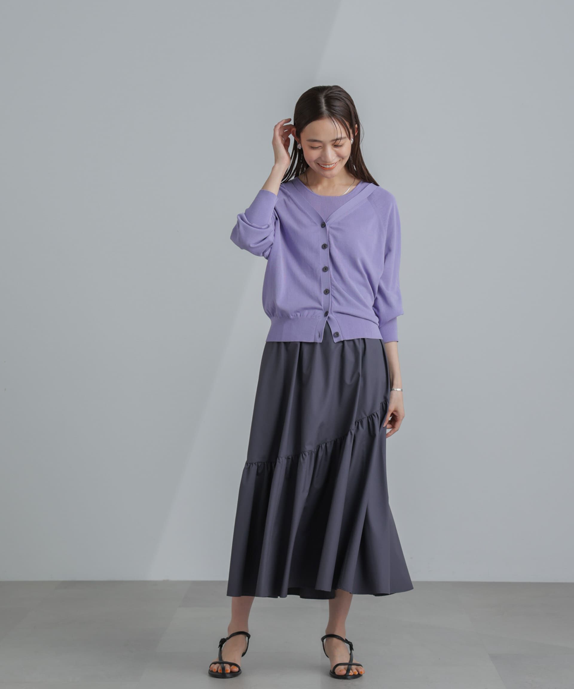 nano･universe「<撥水機能><ウォッシャブル>MINOTECH(R) アシメティアードギャザースカート」|スカート|