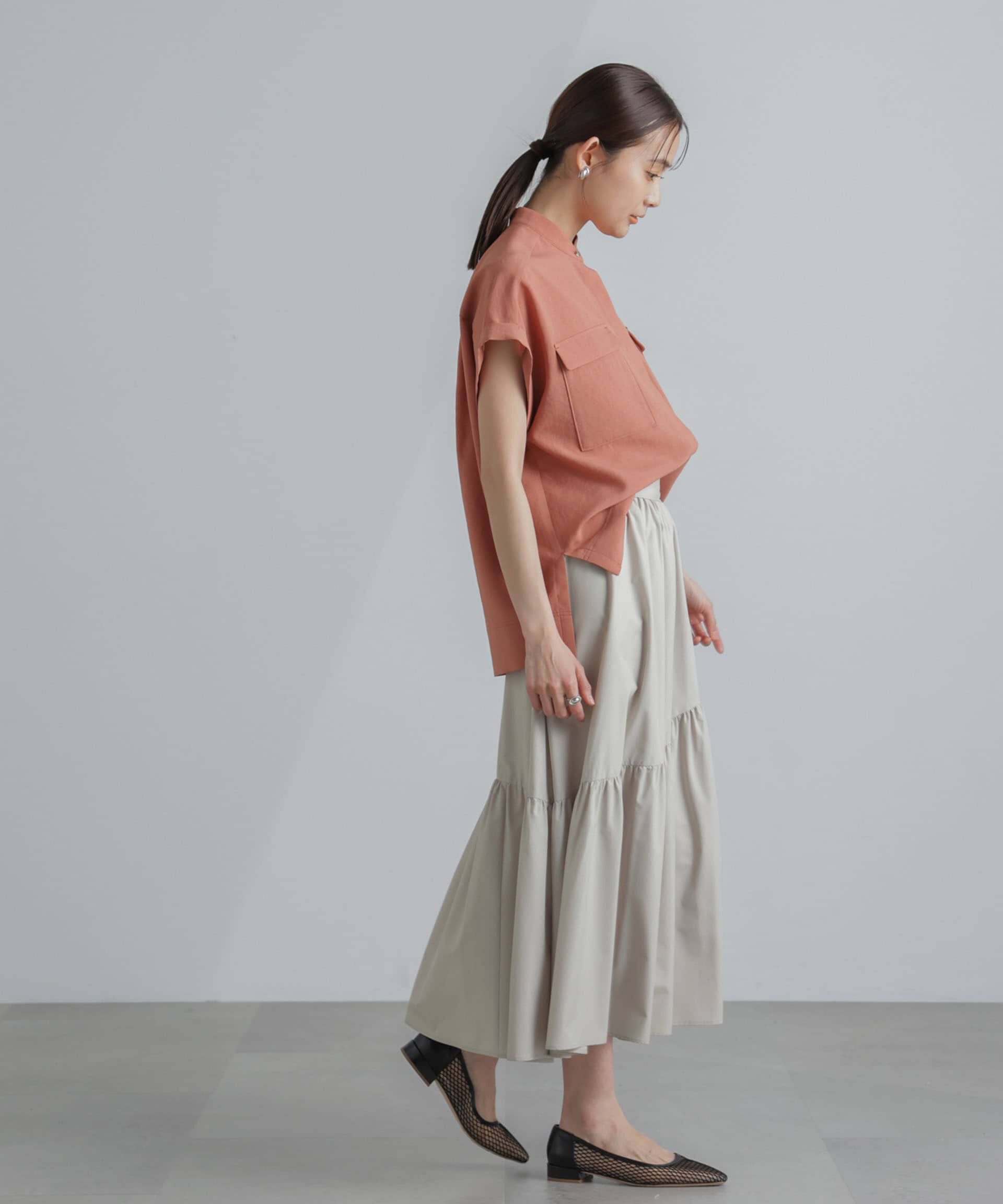 nano･universe「<撥水機能><ウォッシャブル>MINOTECH(R) アシメティアードギャザースカート」|スカート|