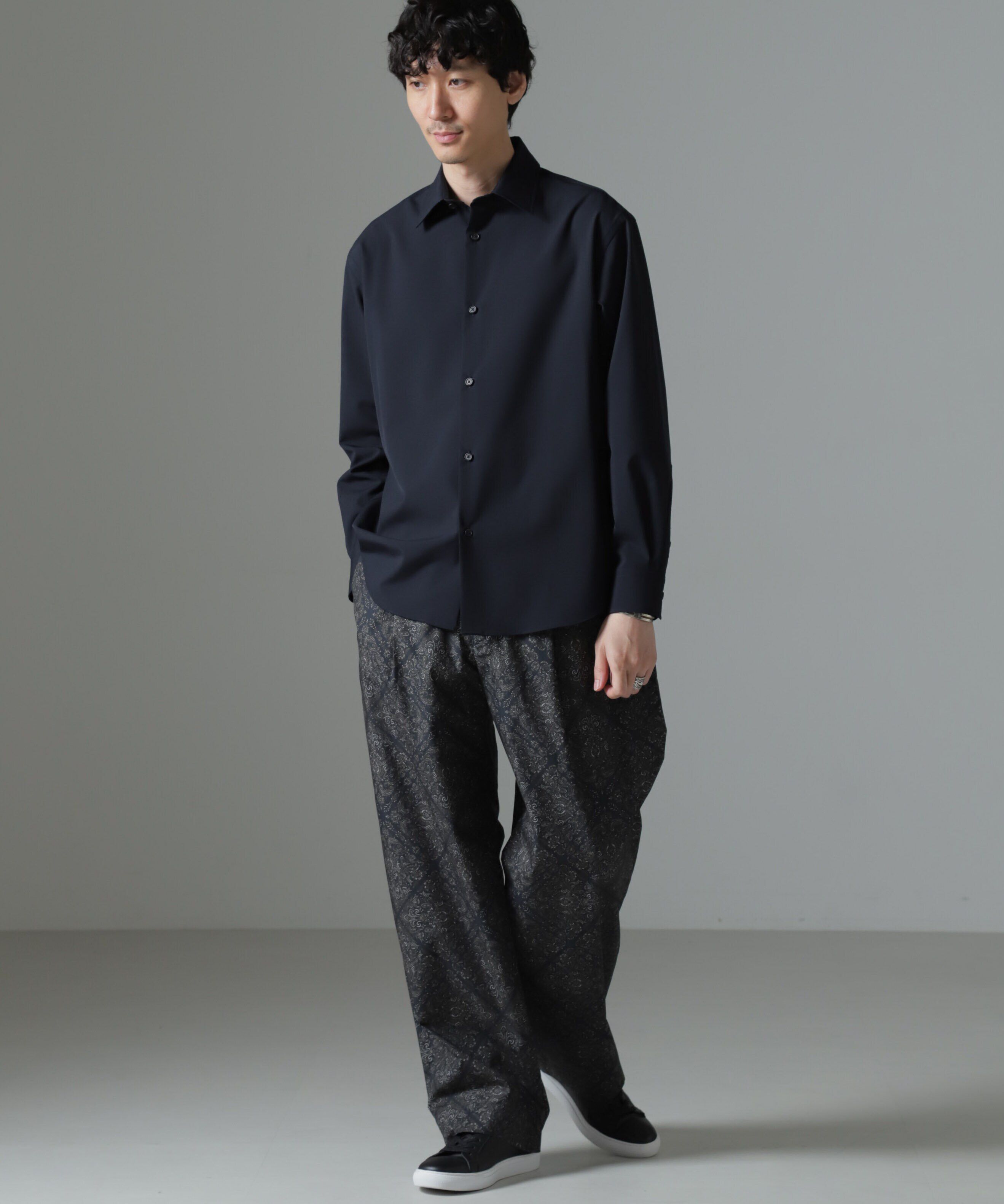 nano･universe「オリジナルパターンイージーパンツ」|チノ|