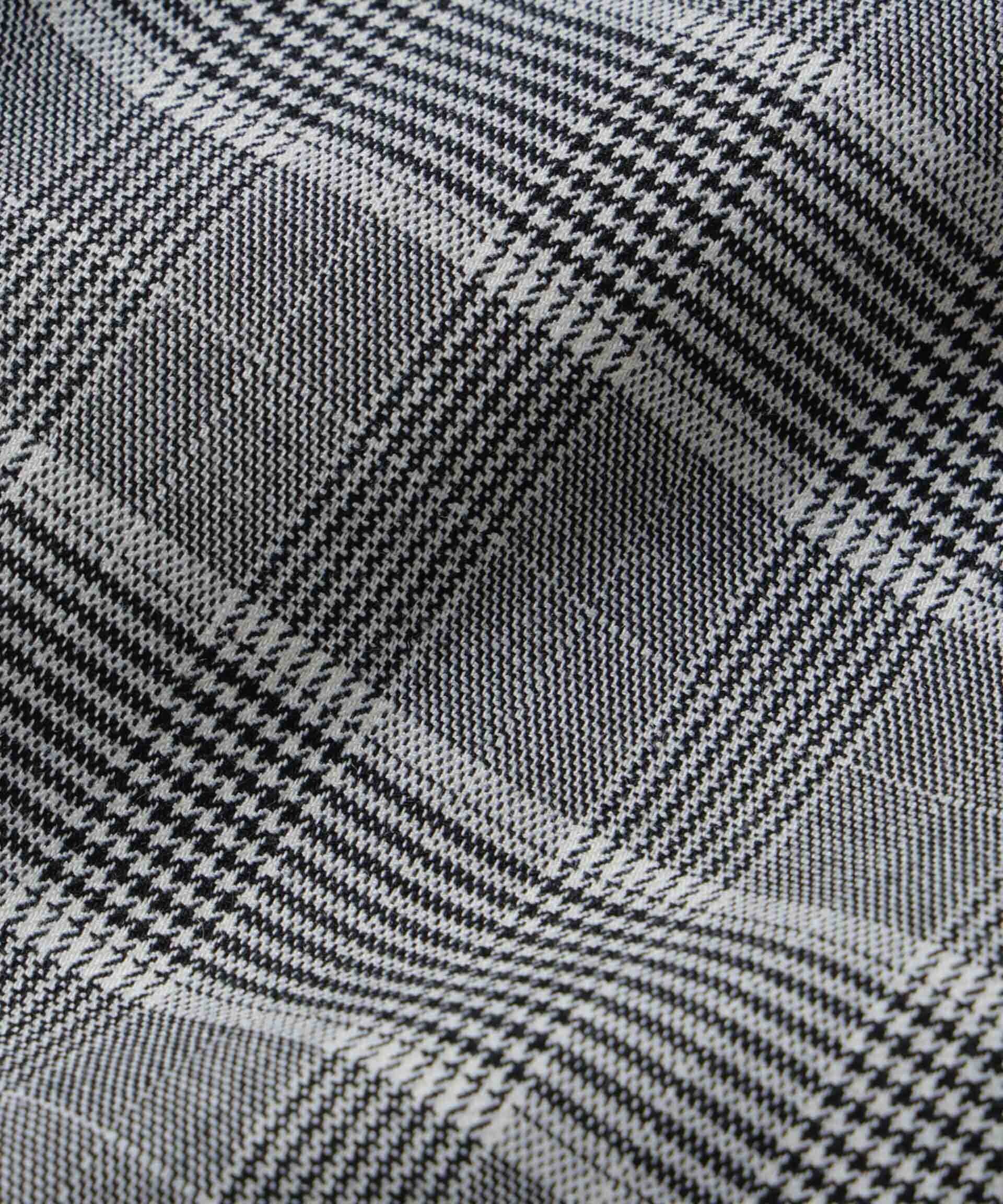 nano･universe「グレンチェックワイドパンツ」|チノ|