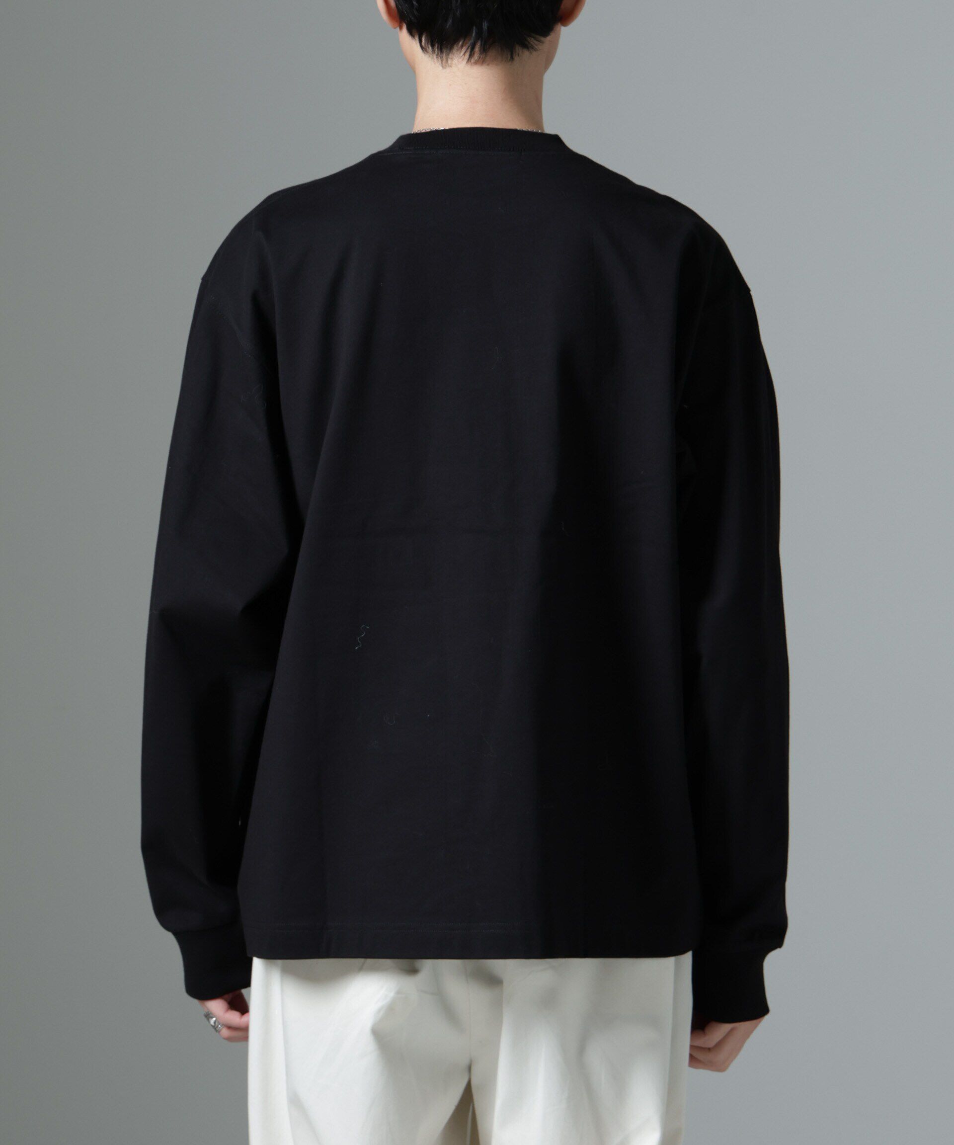 nano･universe「ビッグシルエットワンポイントTシャツ 長袖」|Tシャツ・カットソー|