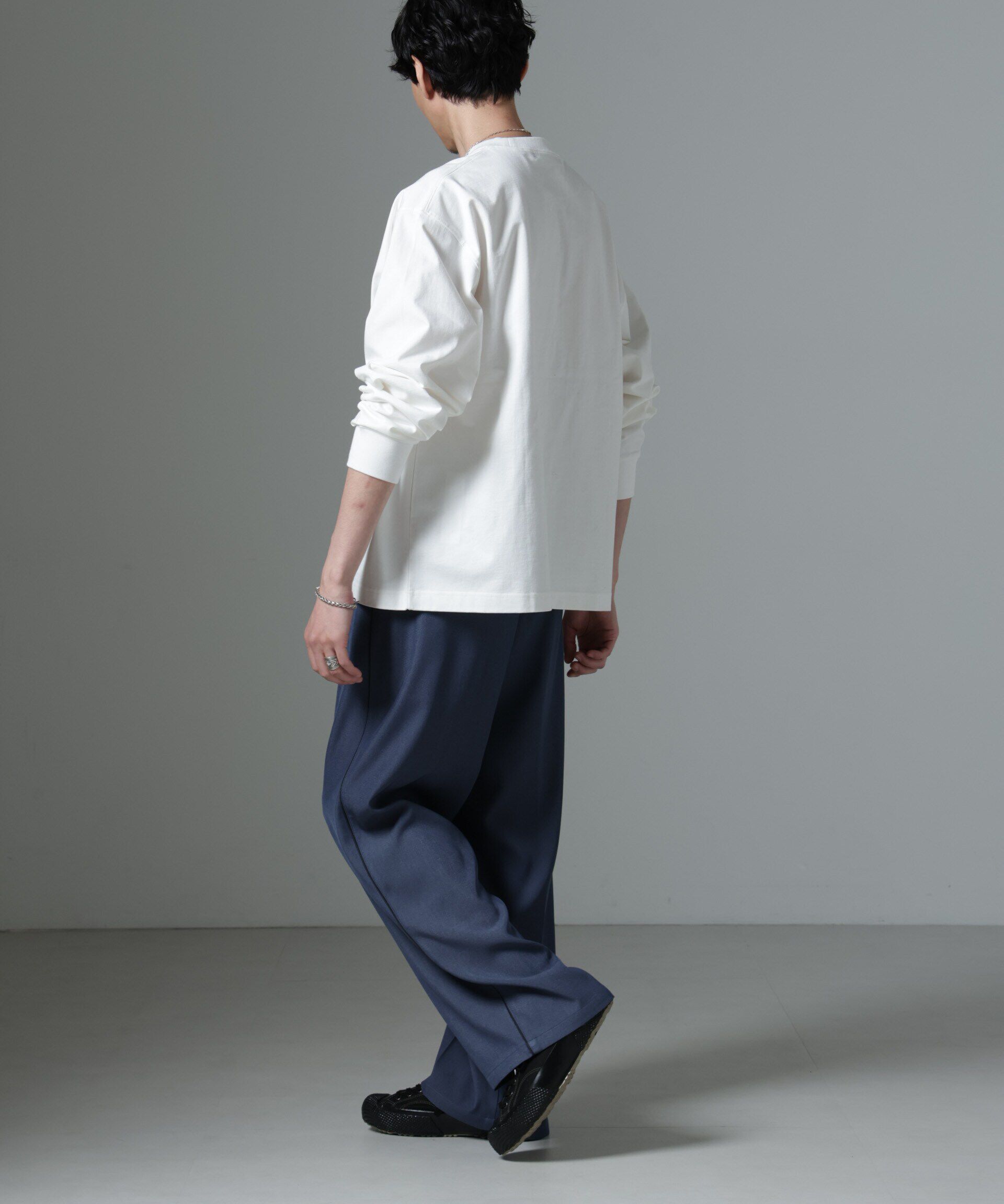 nano･universe「ビッグシルエットワンポイントTシャツ 長袖」|Tシャツ・カットソー|