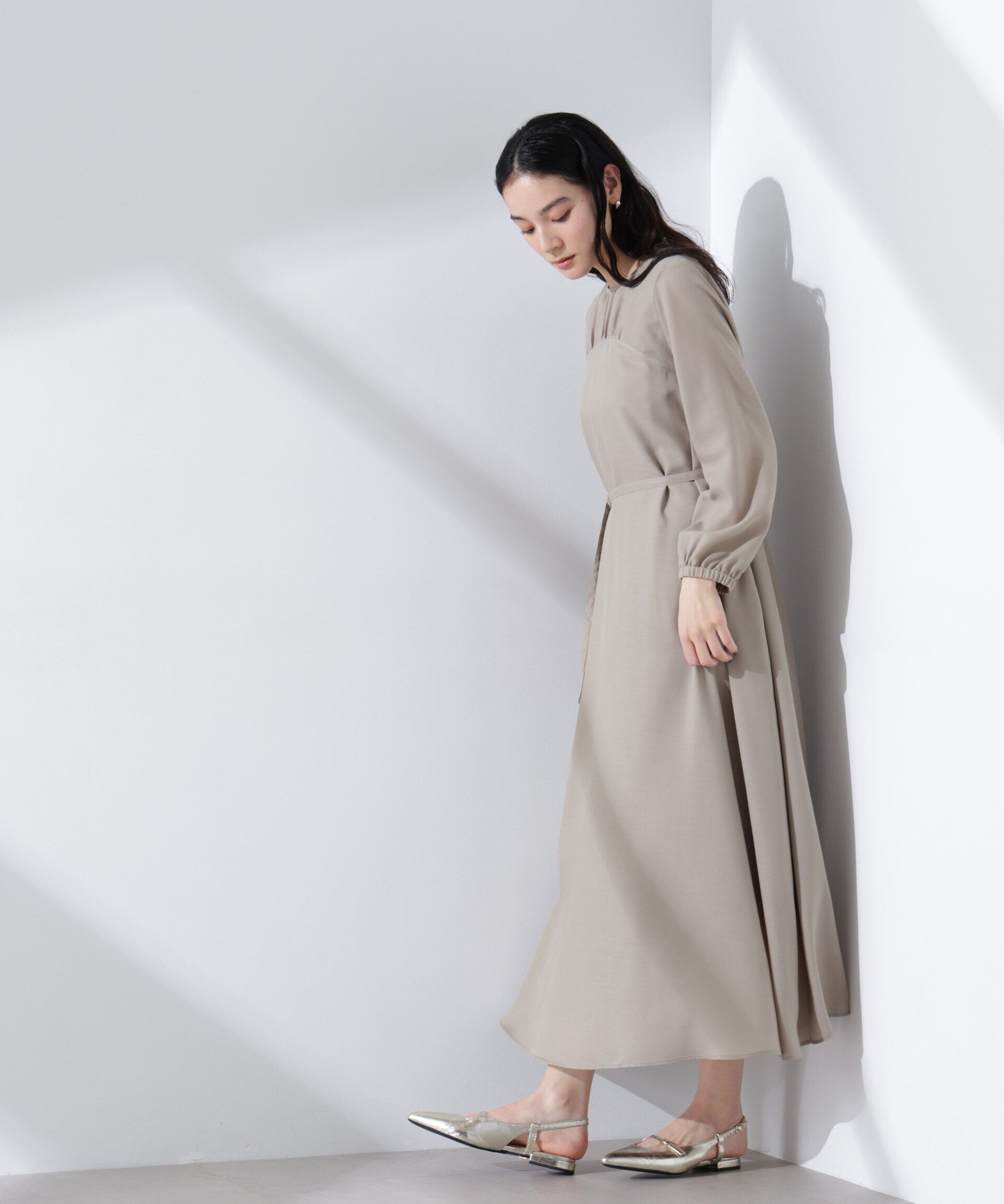 nano･universe「ベルト付きビエラワンピース」|ワンピース|