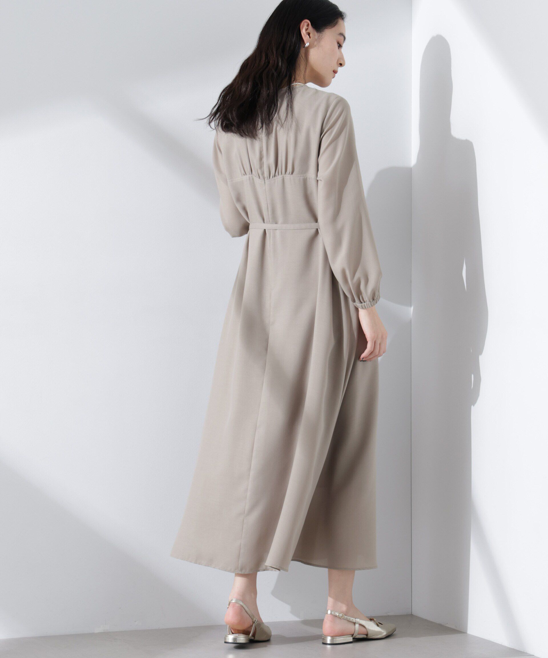 nano･universe「ベルト付きビエラワンピース」|ワンピース|