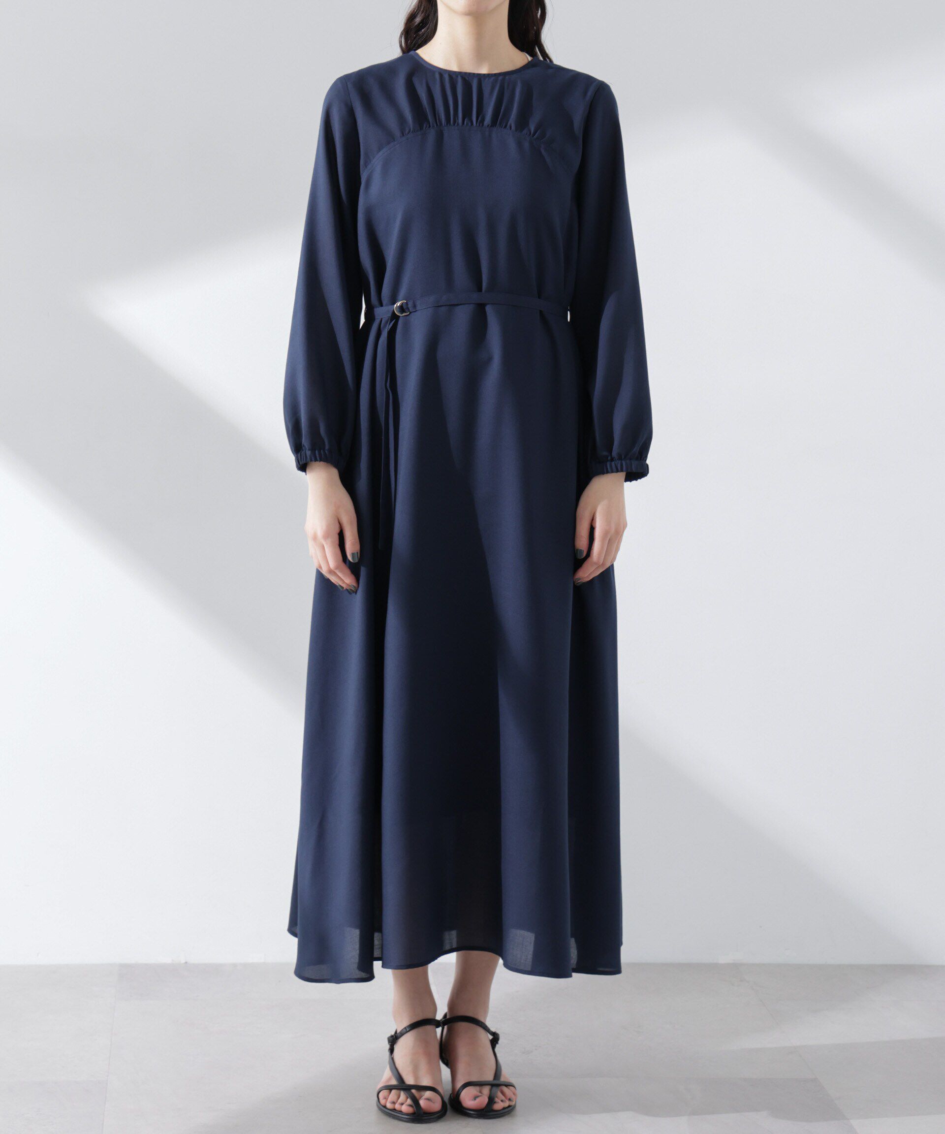 nano･universe「ベルト付きビエラワンピース」|ワンピース|