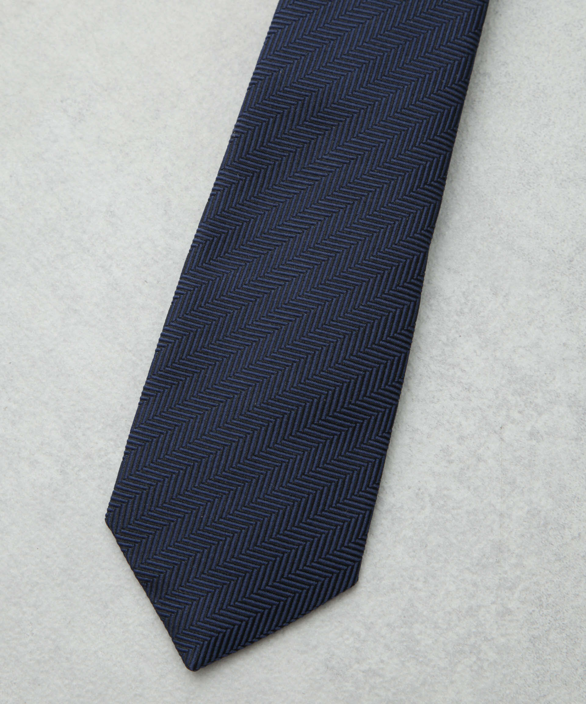 nano･universe「京都ウォッシャブルヘリンボーンソリッドネクタイ」|ネクタイ・蝶ネクタイ|