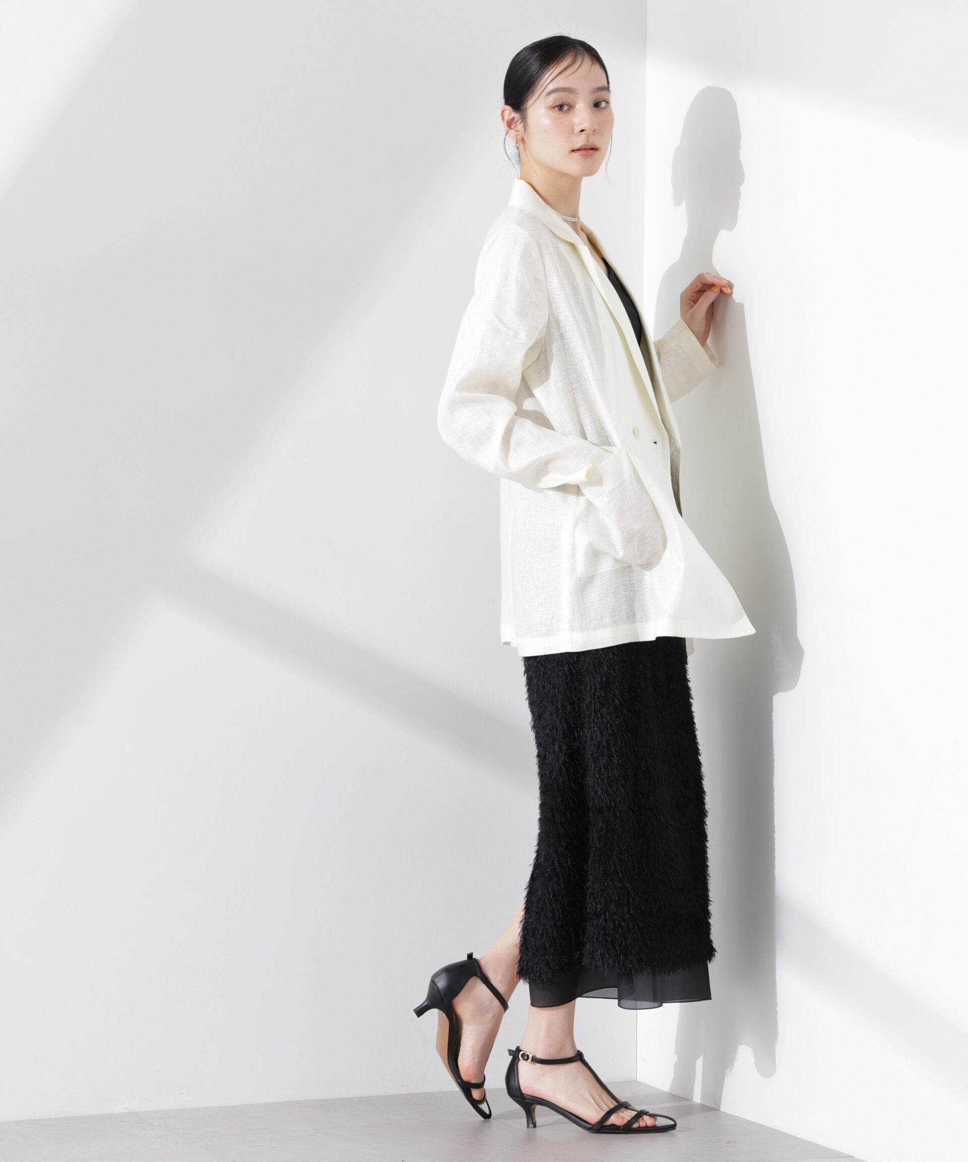 nano･universe「ヨーロピアンフラックス シアージャケット（セットアップ可）」|テーラードジャケット|