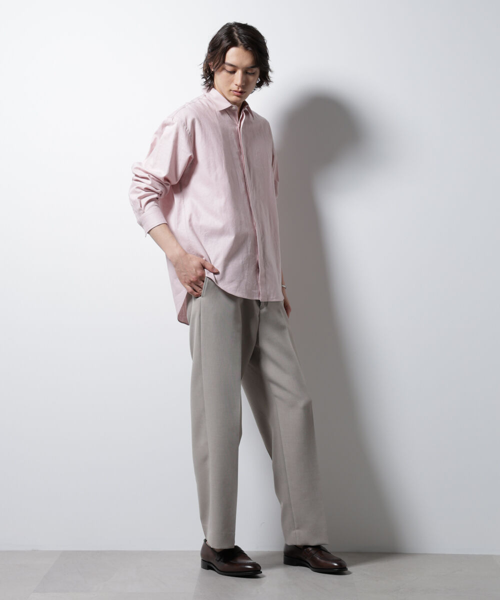 nano･universe「「BELGIUM LINEN FABRICS」リネンコットンレギュラーシャツ」|シャツ・ブラウス|