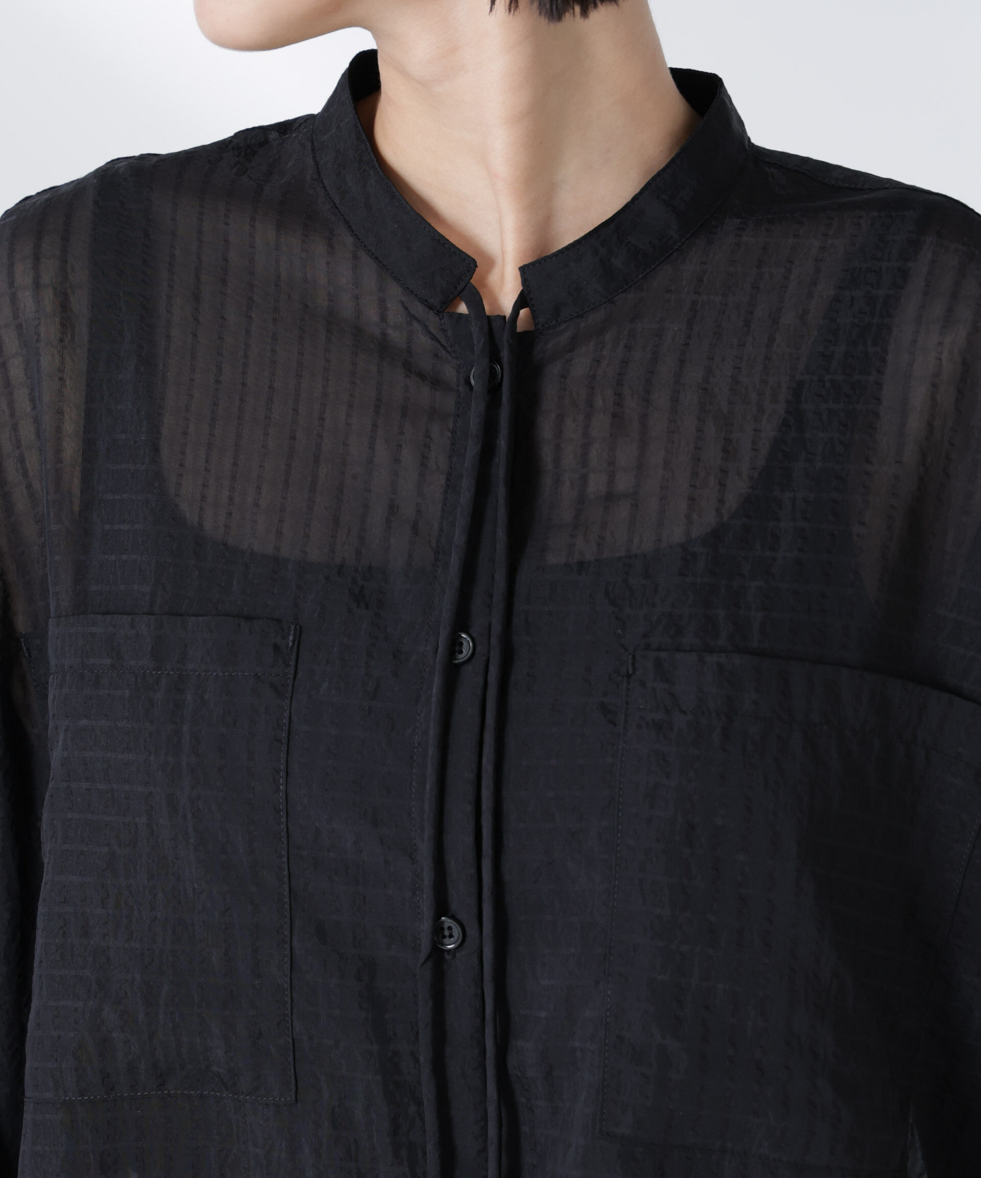 nano･universe「シアーストライプシャツワンピース」|ワンピース|