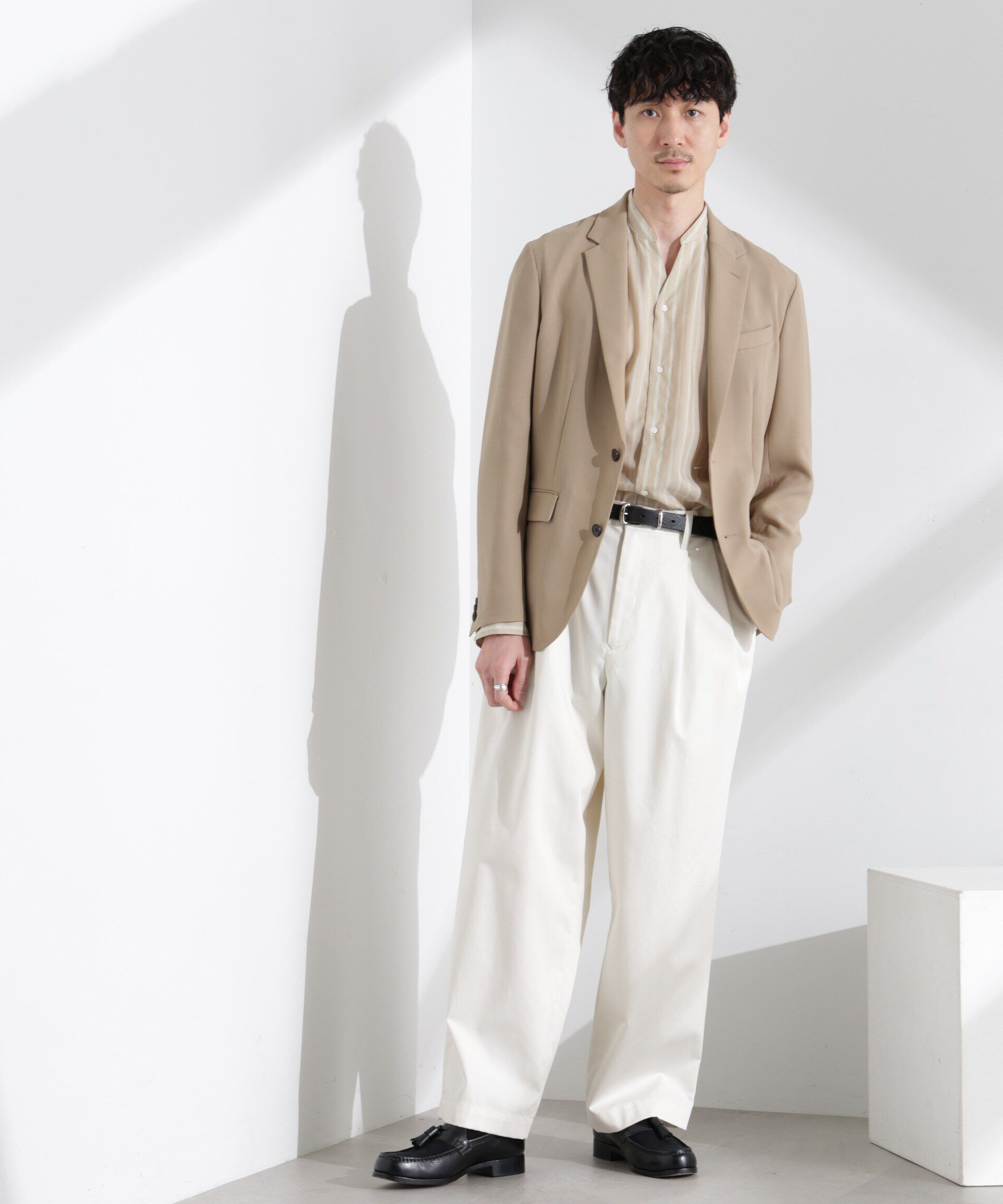  「「N JACKET PREMIUM」強撚ピケストレッチジャケット(セットアップ可)」|テーラードジャケット|