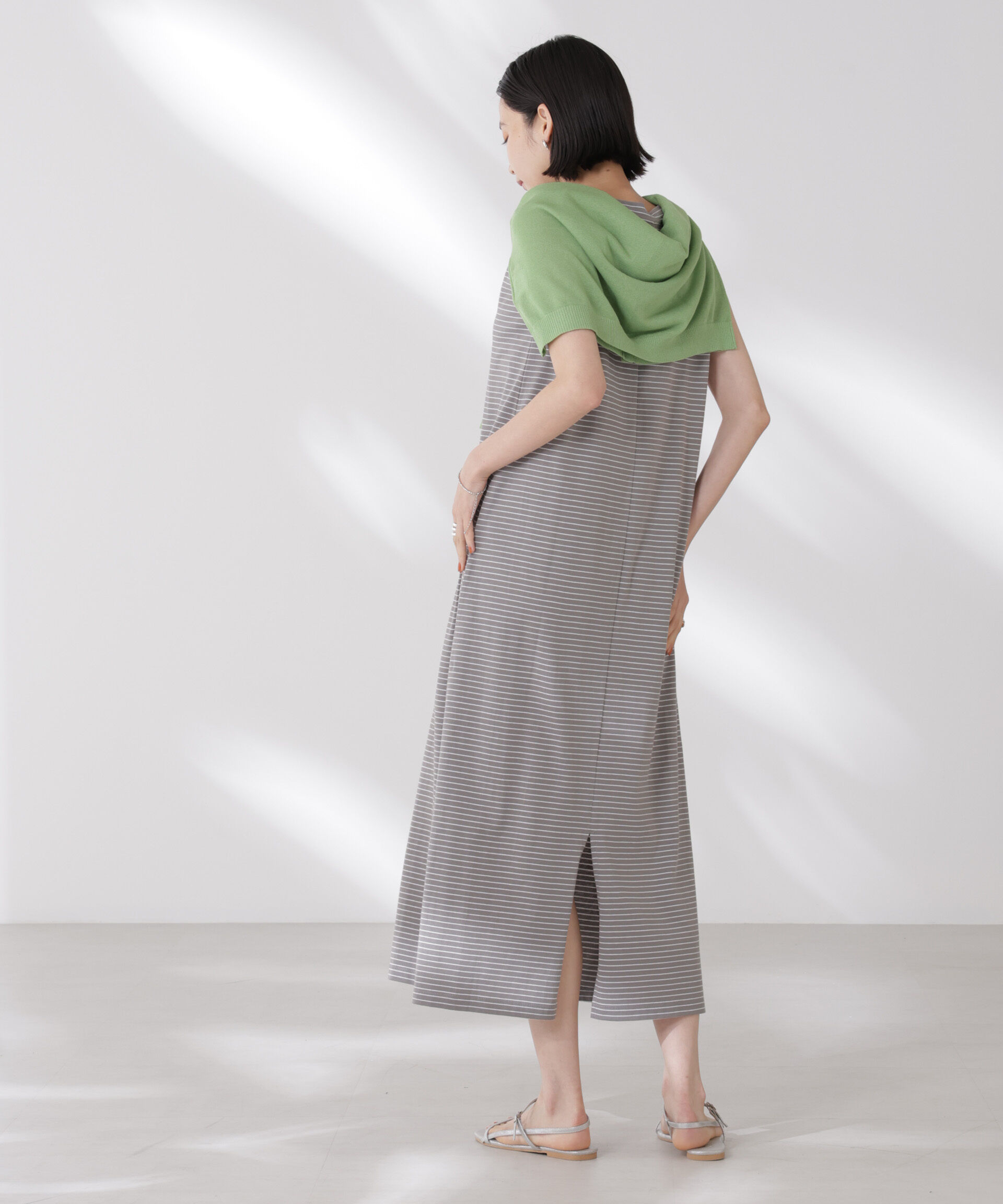 nano･universe「ボーダーノースリーブワンピース」|ワンピース|