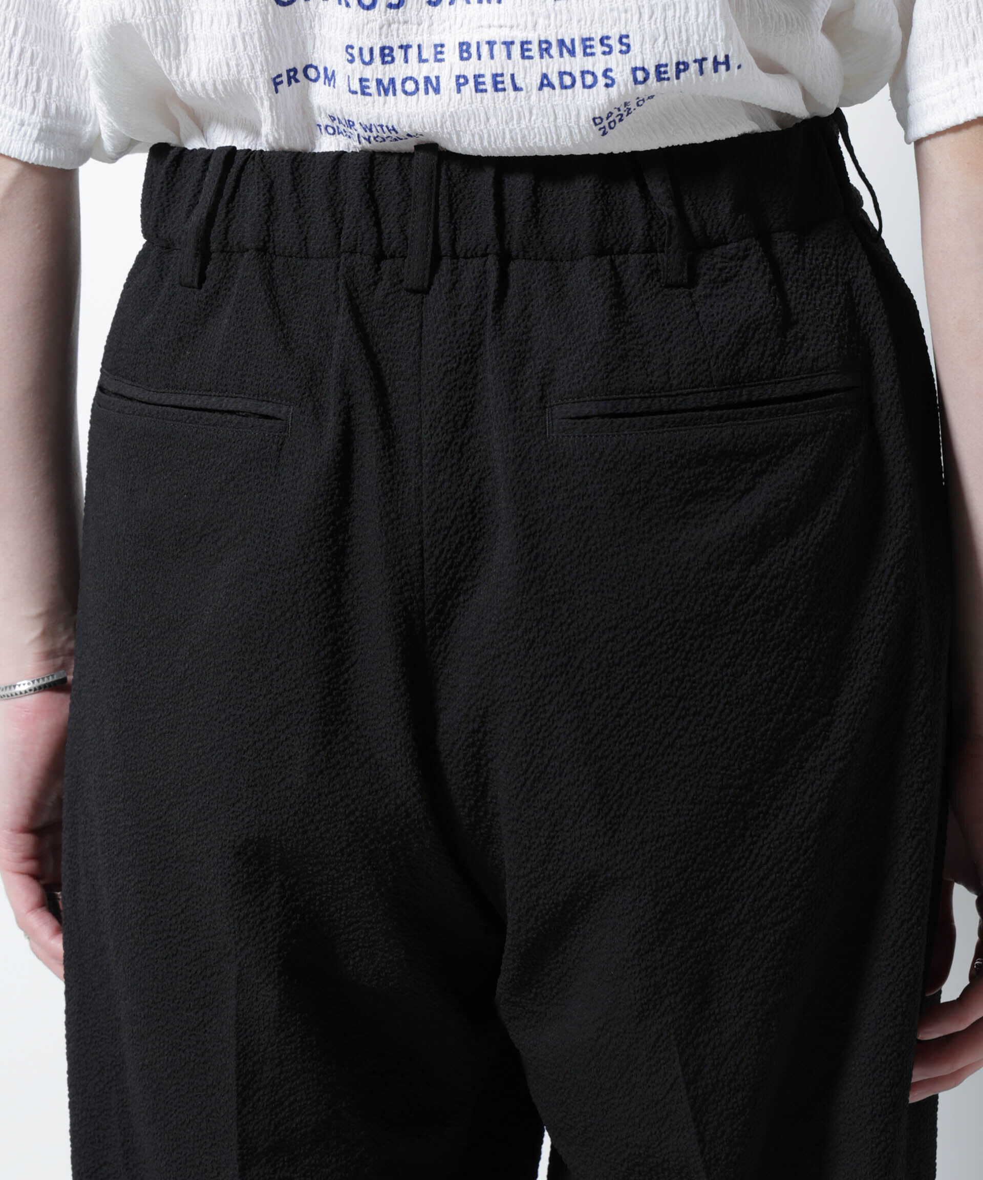 nano･universe「サッカータックイージーパンツ（セットアップ可）」|チノ|