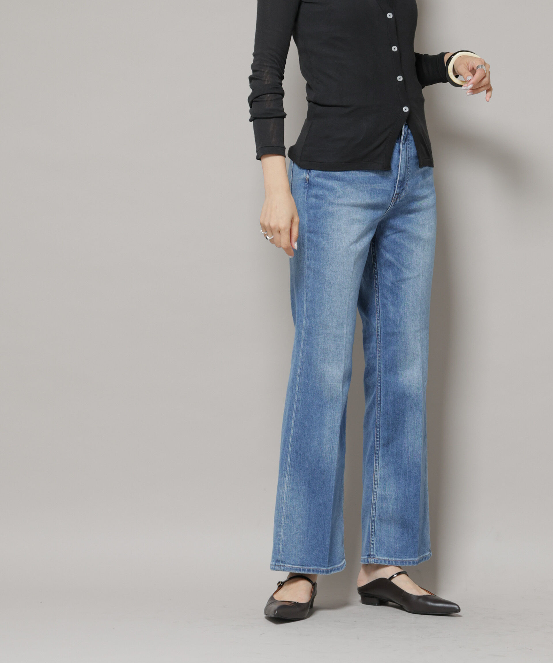 nano･universe「Healthy DENIM/Lotus フレアデニム」|チノ|