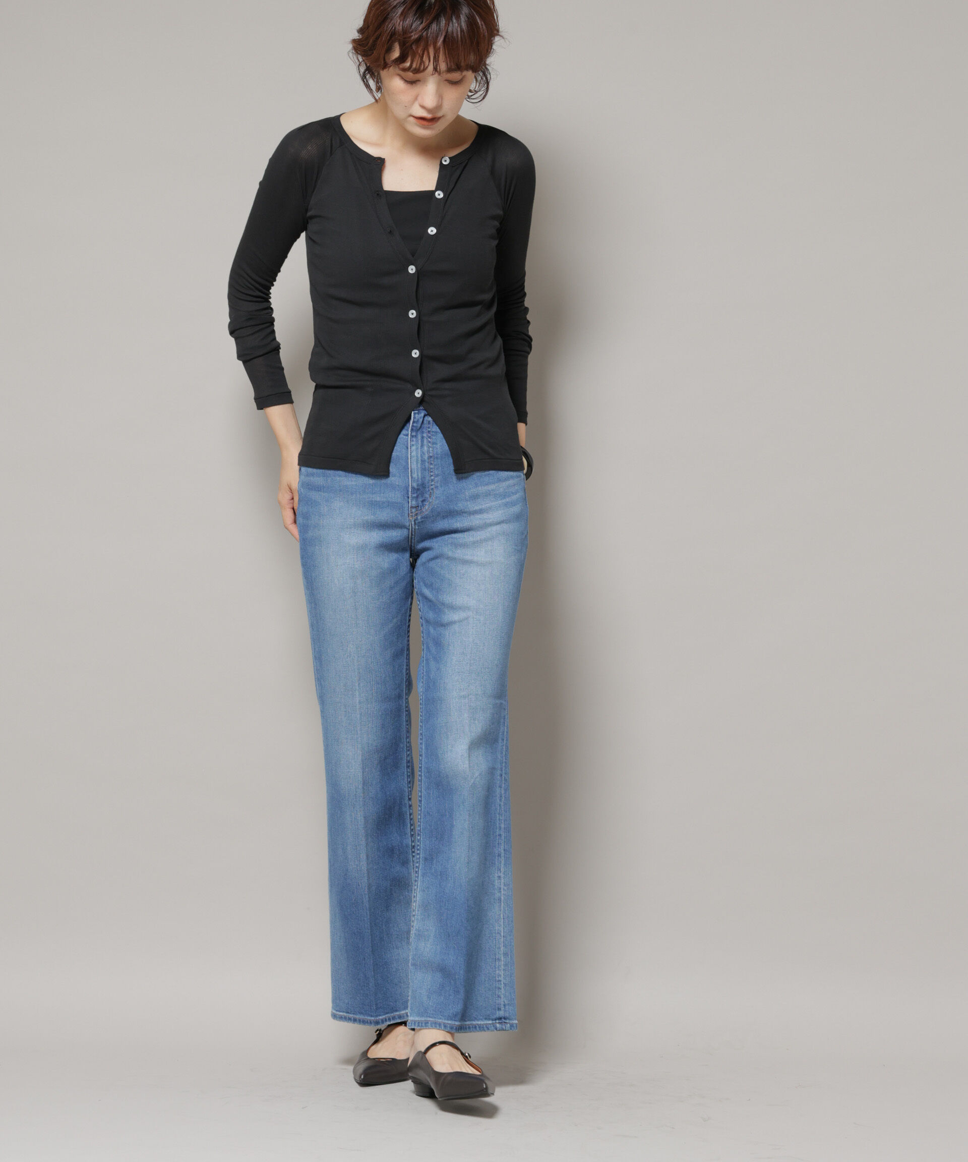 nano･universe「Healthy DENIM/Lotus フレアデニム」|チノ|