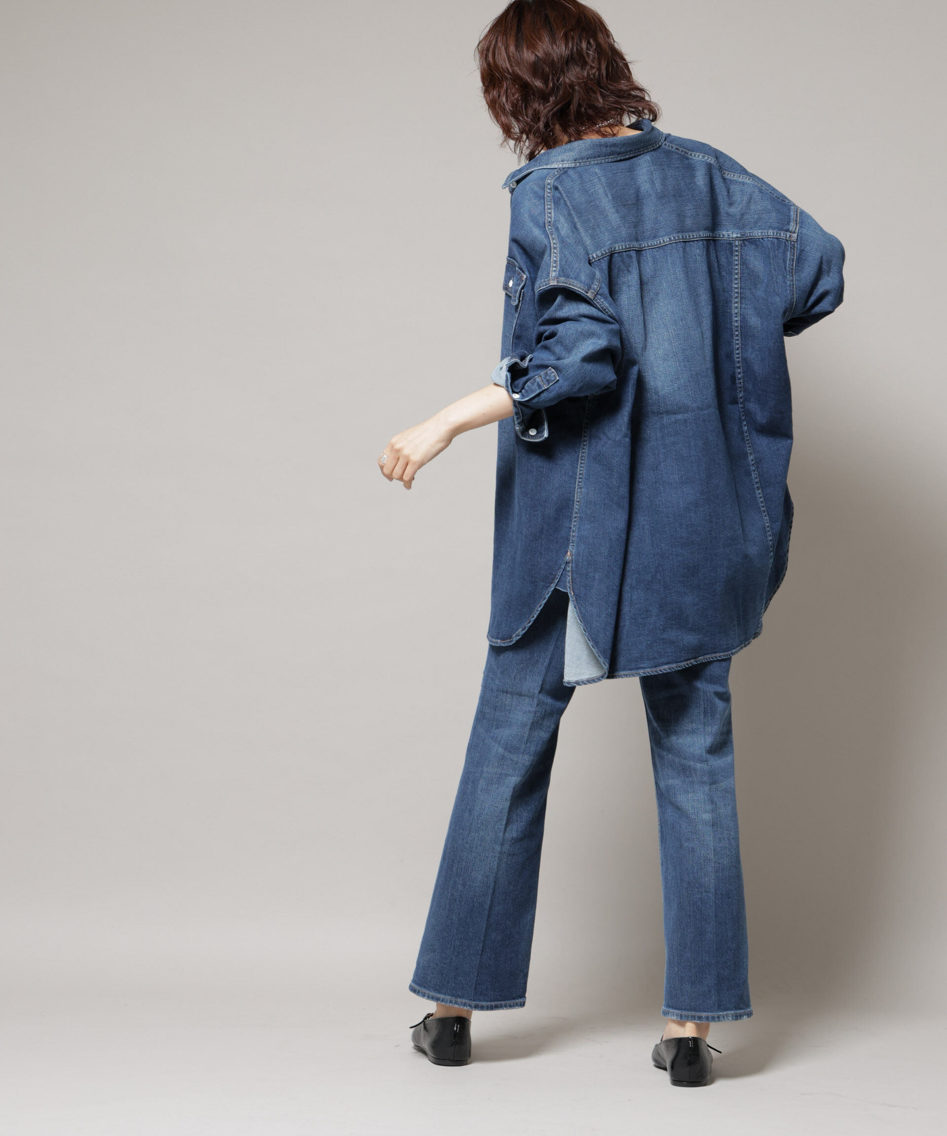 nano･universe「Healthy DENIM/Lotus フレアデニム」|チノ|