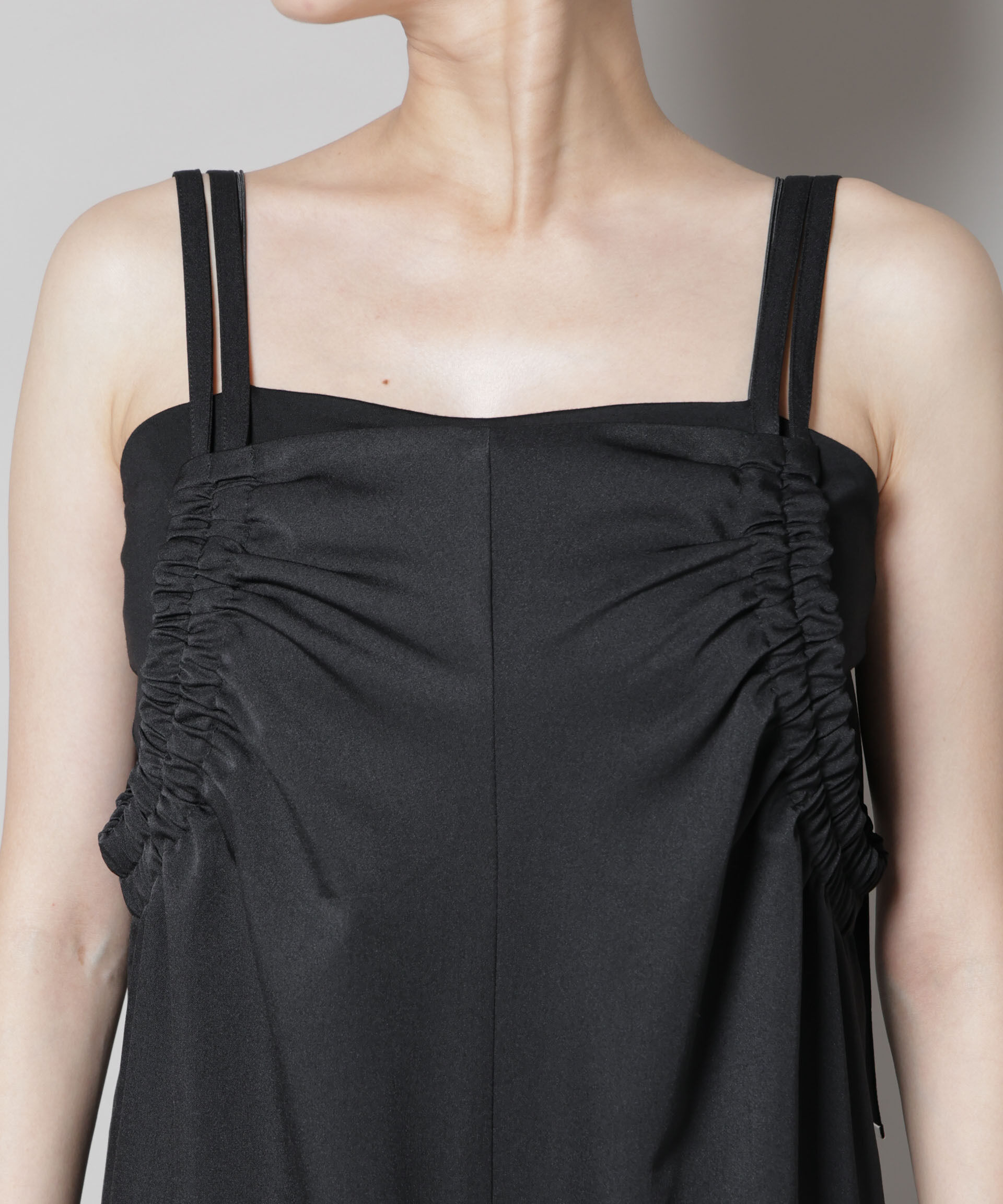 nano･universe「ギャザーデザインサロペットパンツ」|ワンピース|