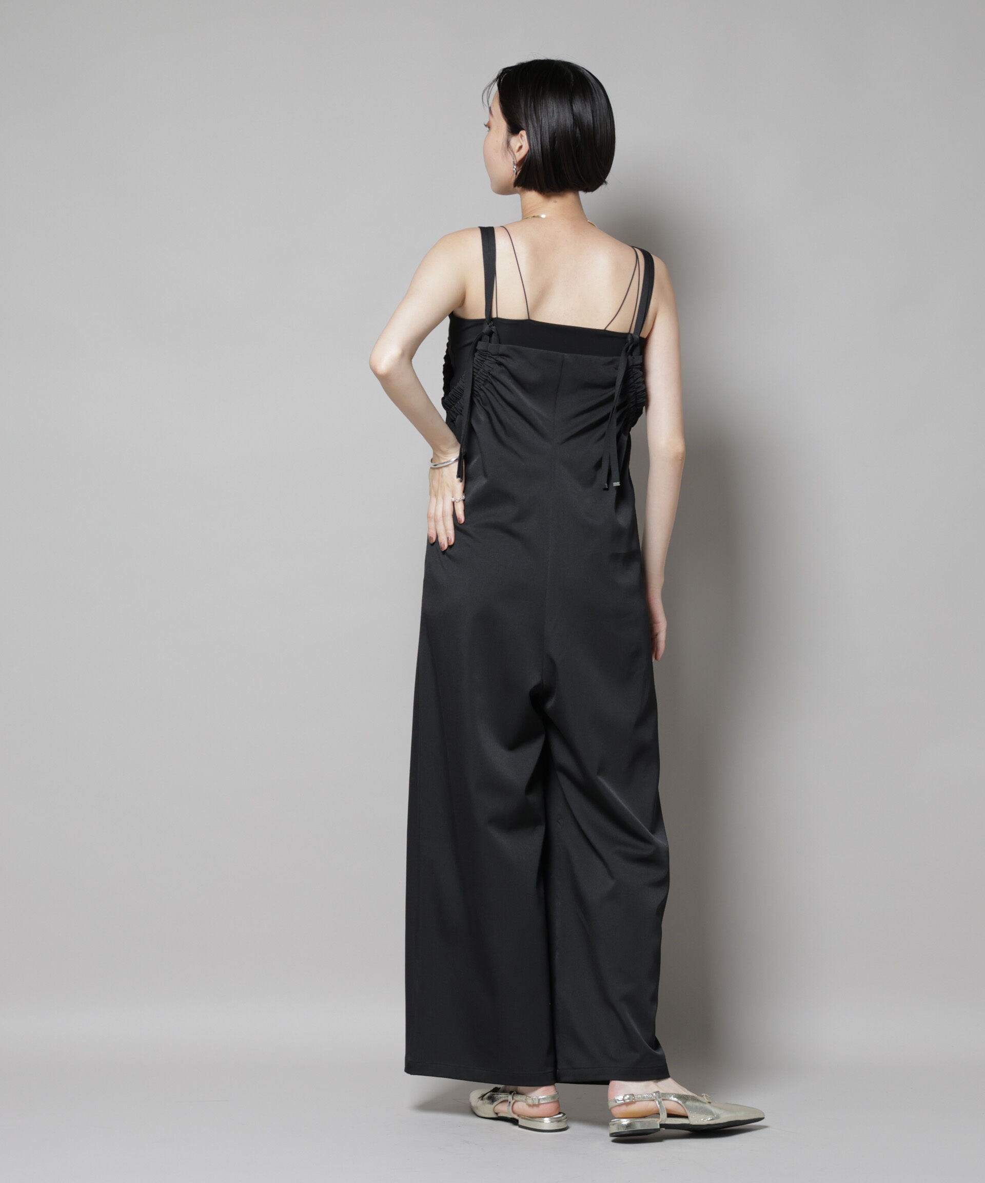 nano･universe「ギャザーデザインサロペットパンツ」|ワンピース|