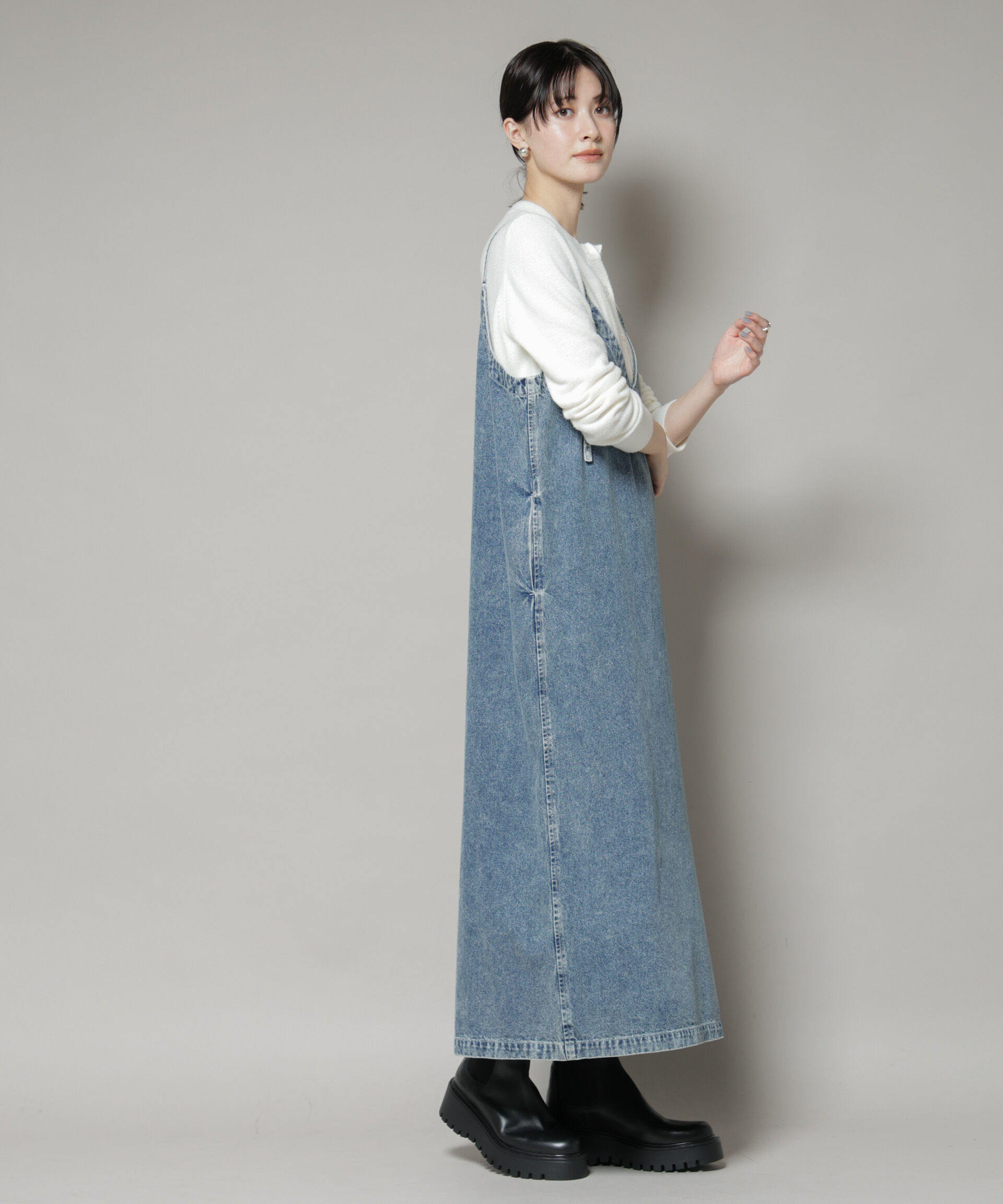 nano･universe「ミニラメシャギークルーネックカーディガン」|ニット・セーター|