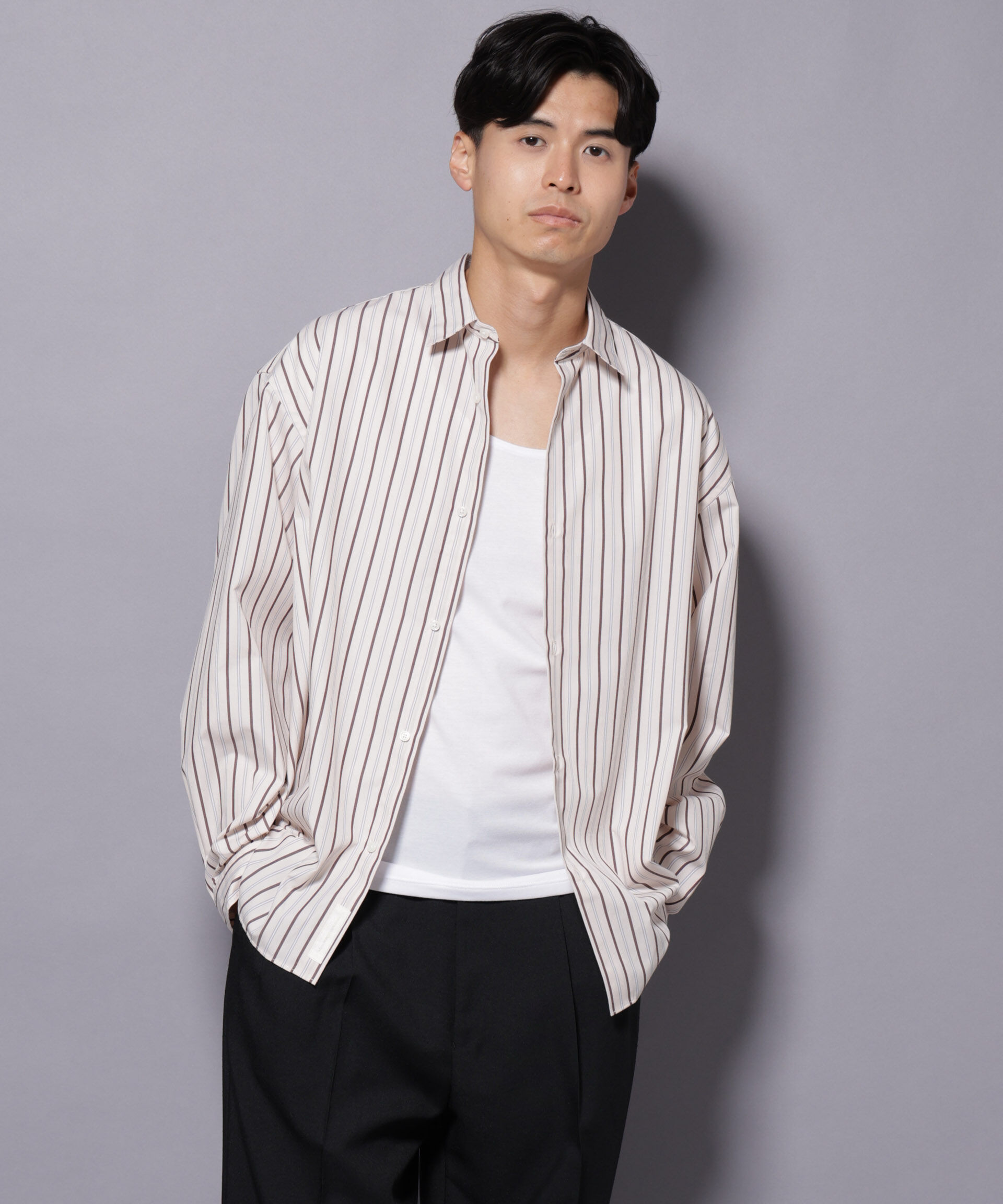 nano･universe「Anti Soaked(R)  Plus インナーTシャツ 半袖」|Tシャツ・カットソー|