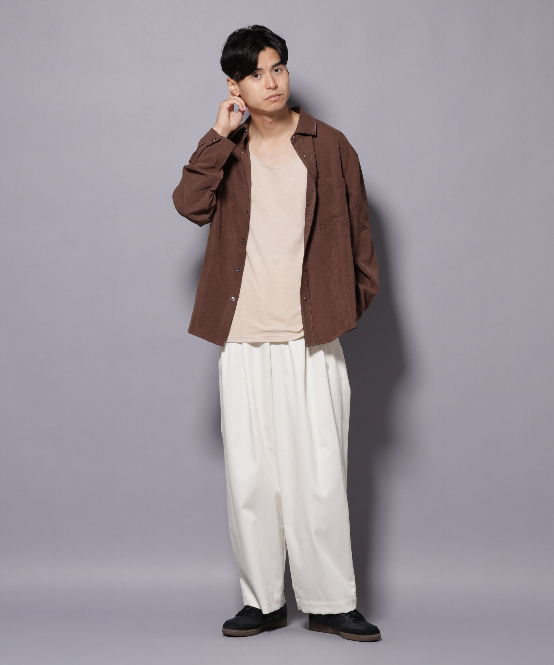 nano･universe「Anti Soaked(R)  Plus インナーTシャツ 半袖」|Tシャツ・カットソー|