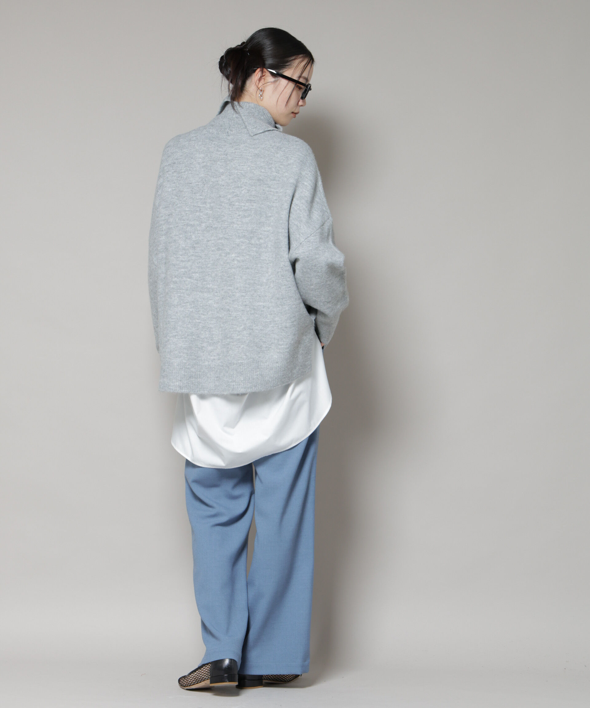 nano･universe「ジップスリットパンツ」|チノ|