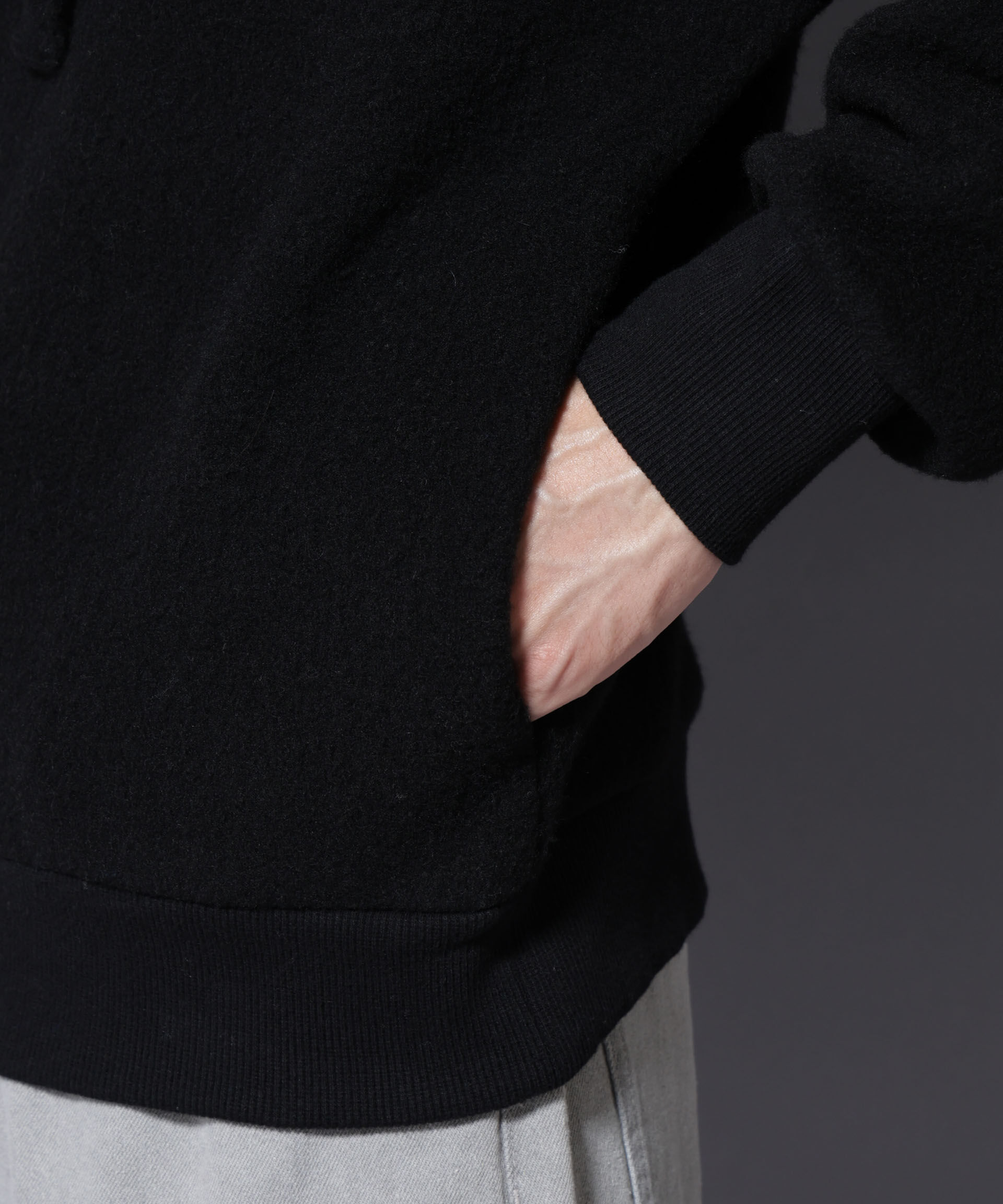 nano･universe「MIYATA&times;NANO JAPANMADE ウール/コットン パーカー」|Tシャツ・カットソー|