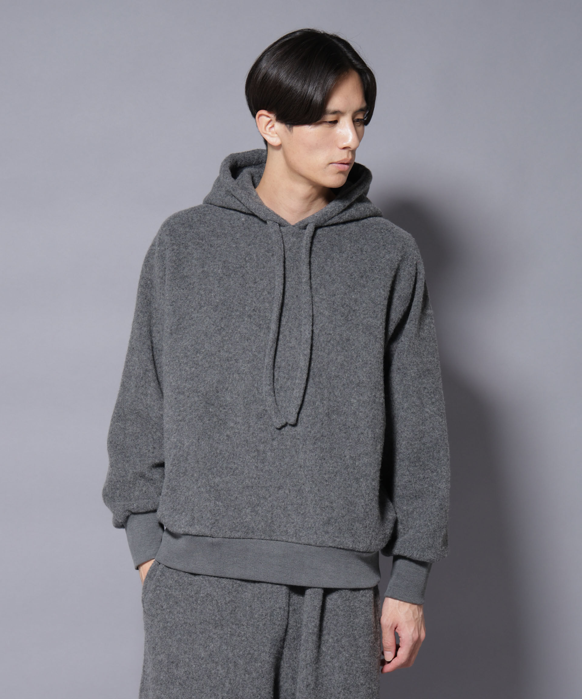 nano･universe「MIYATA&times;NANO JAPANMADE ウール/コットン パーカー」|Tシャツ・カットソー|