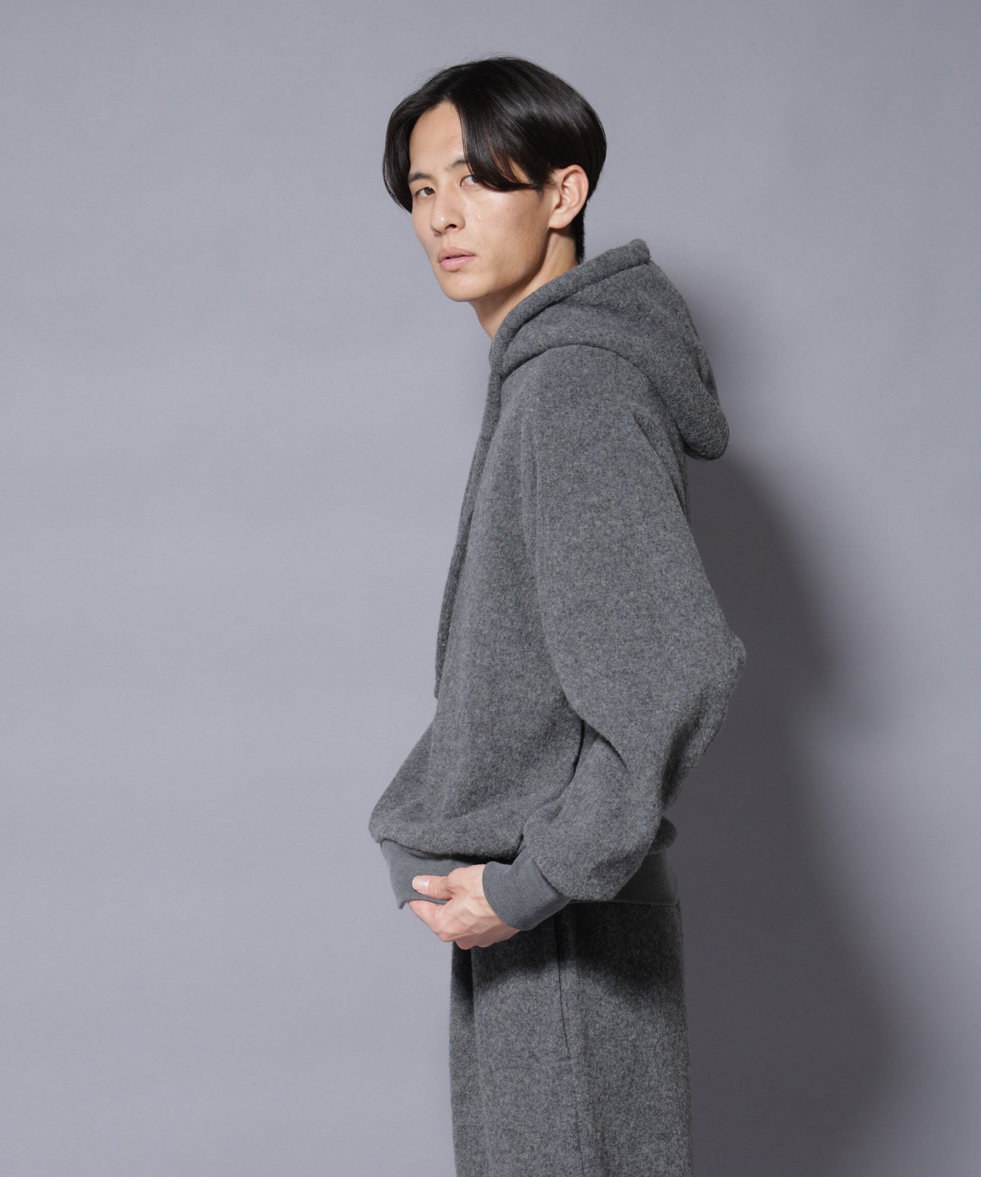 nano･universe「MIYATA&times;NANO JAPANMADE ウール/コットン パーカー」|Tシャツ・カットソー|