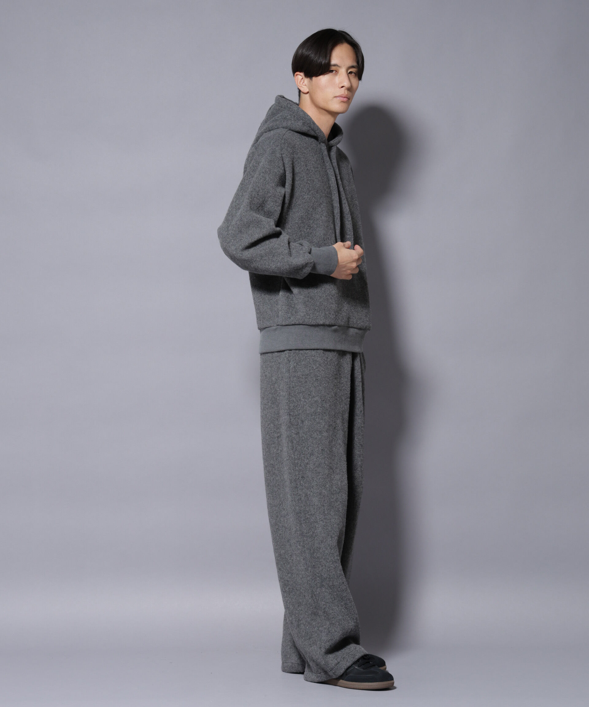 nano･universe「MIYATA&times;NANO JAPANMADE ウール/コットン パーカー」|Tシャツ・カットソー|