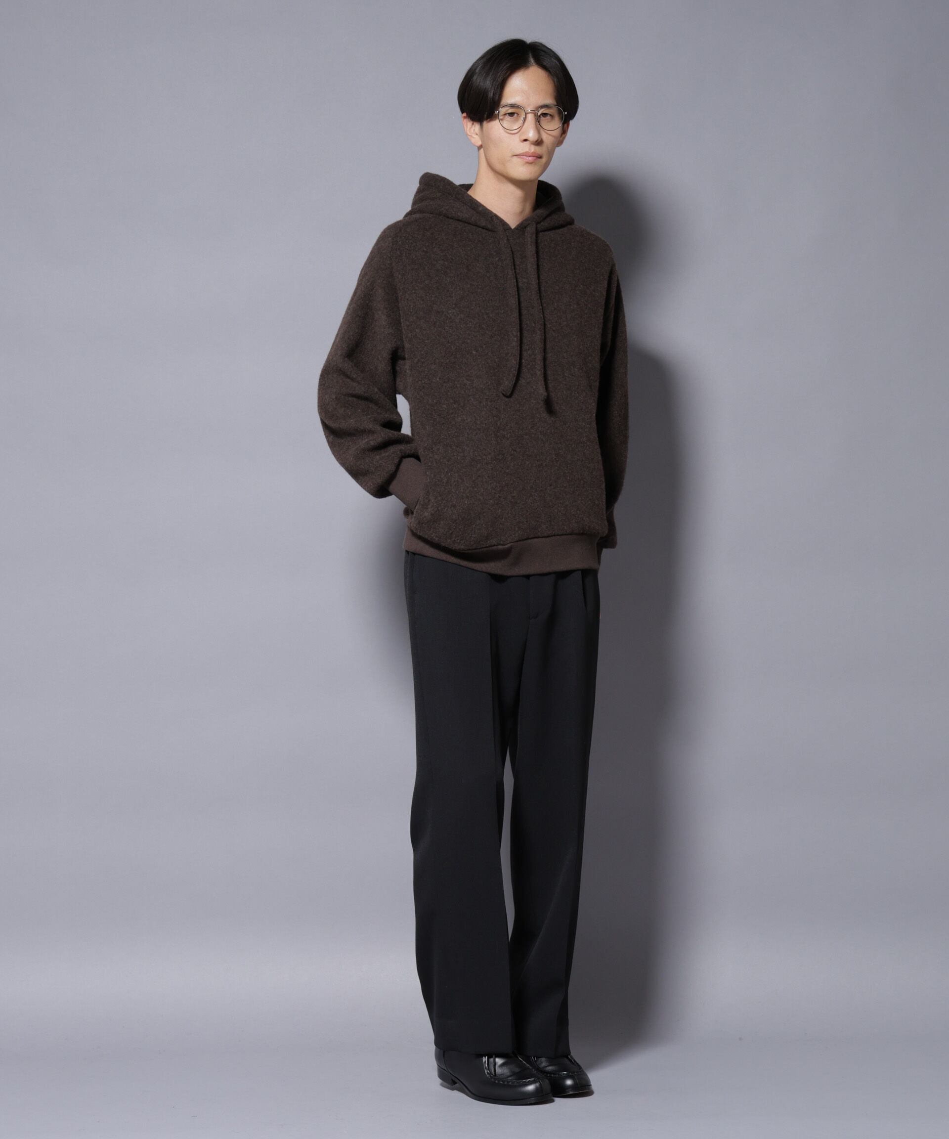 nano･universe「MIYATA&times;NANO JAPANMADE ウール/コットン パーカー」|Tシャツ・カットソー|