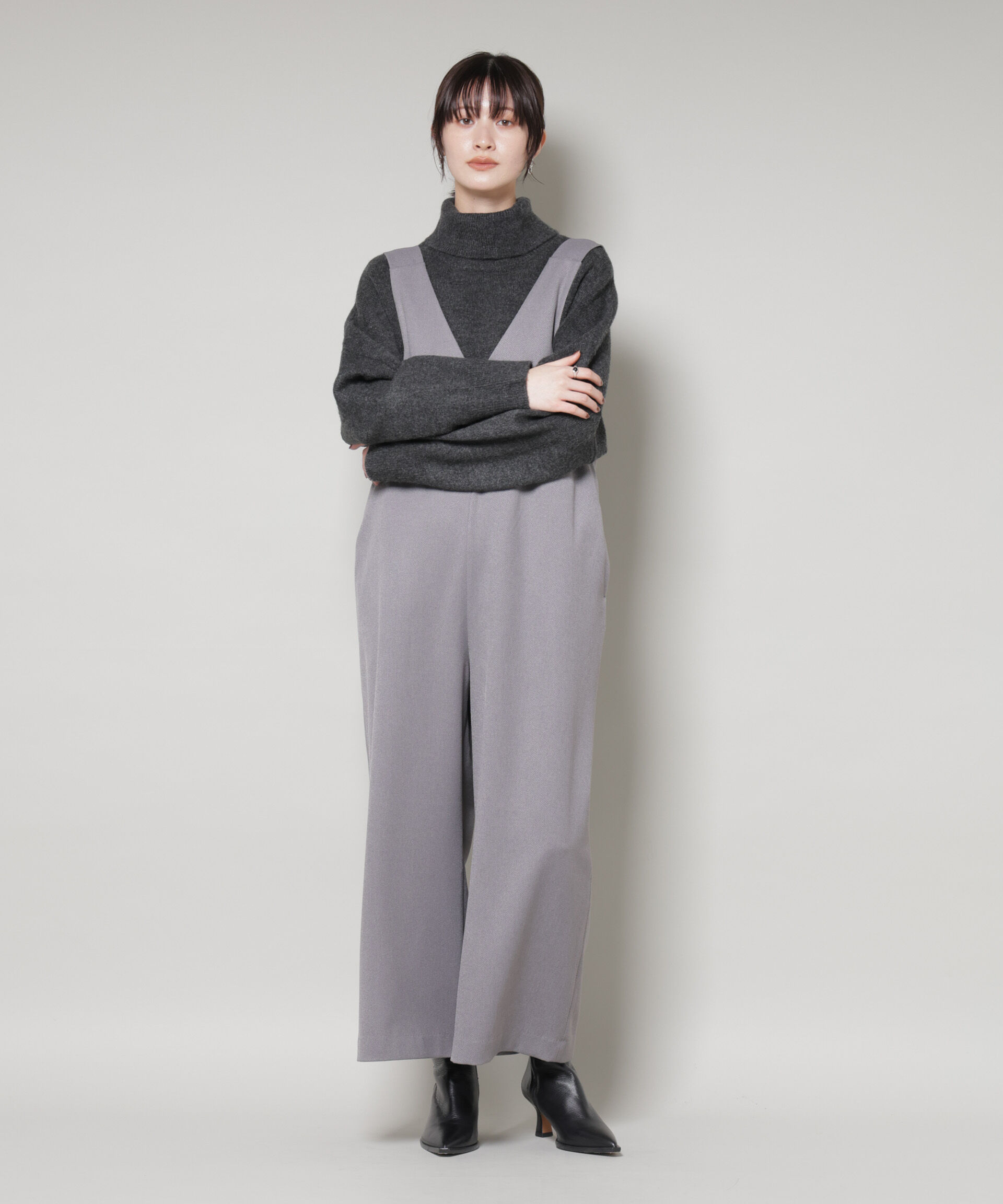 nano･universe「Vネックオールインワン」|ワンピース|