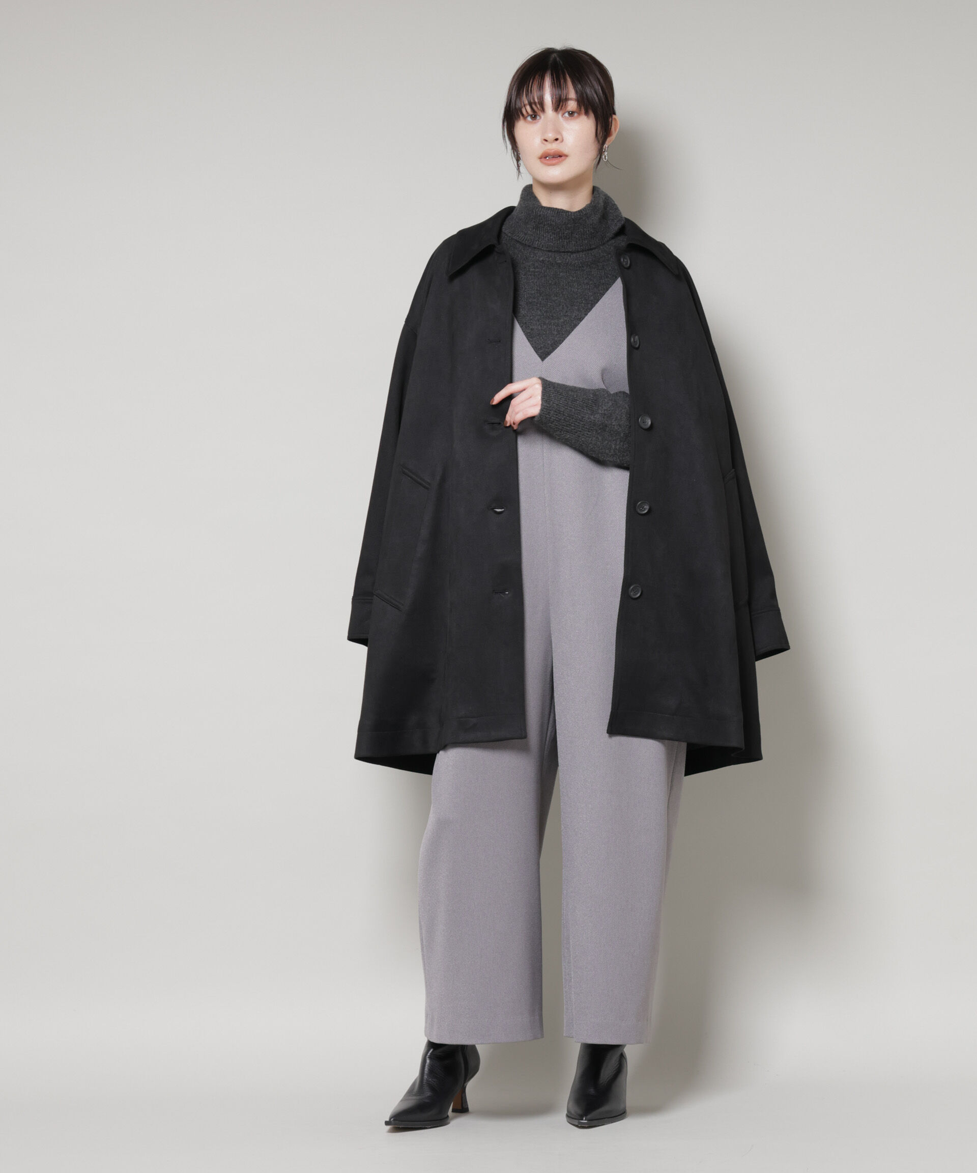 nano･universe「Vネックオールインワン」|ワンピース|