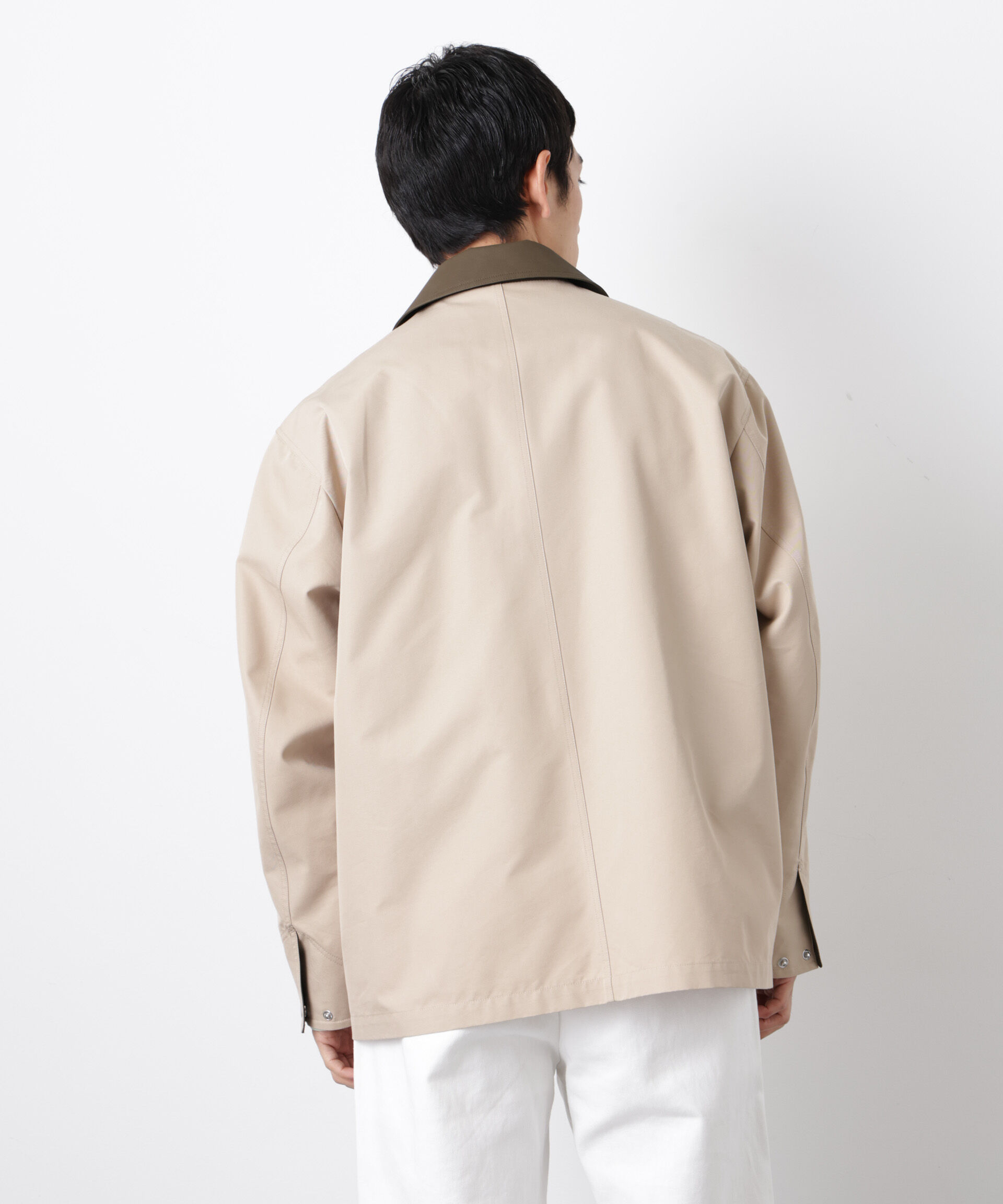 nano･universe「オーバージャケット「WARP PRINT」ライニング/撥水」|その他|