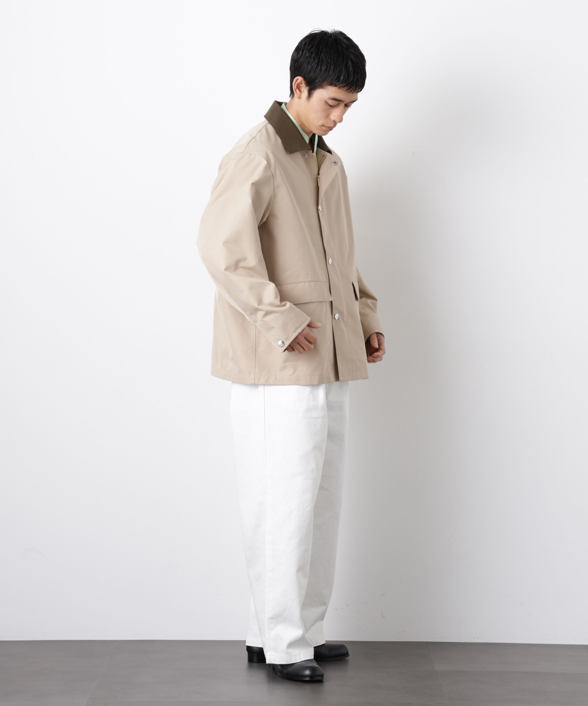 nano･universe「オーバージャケット「WARP PRINT」ライニング/撥水」|その他|