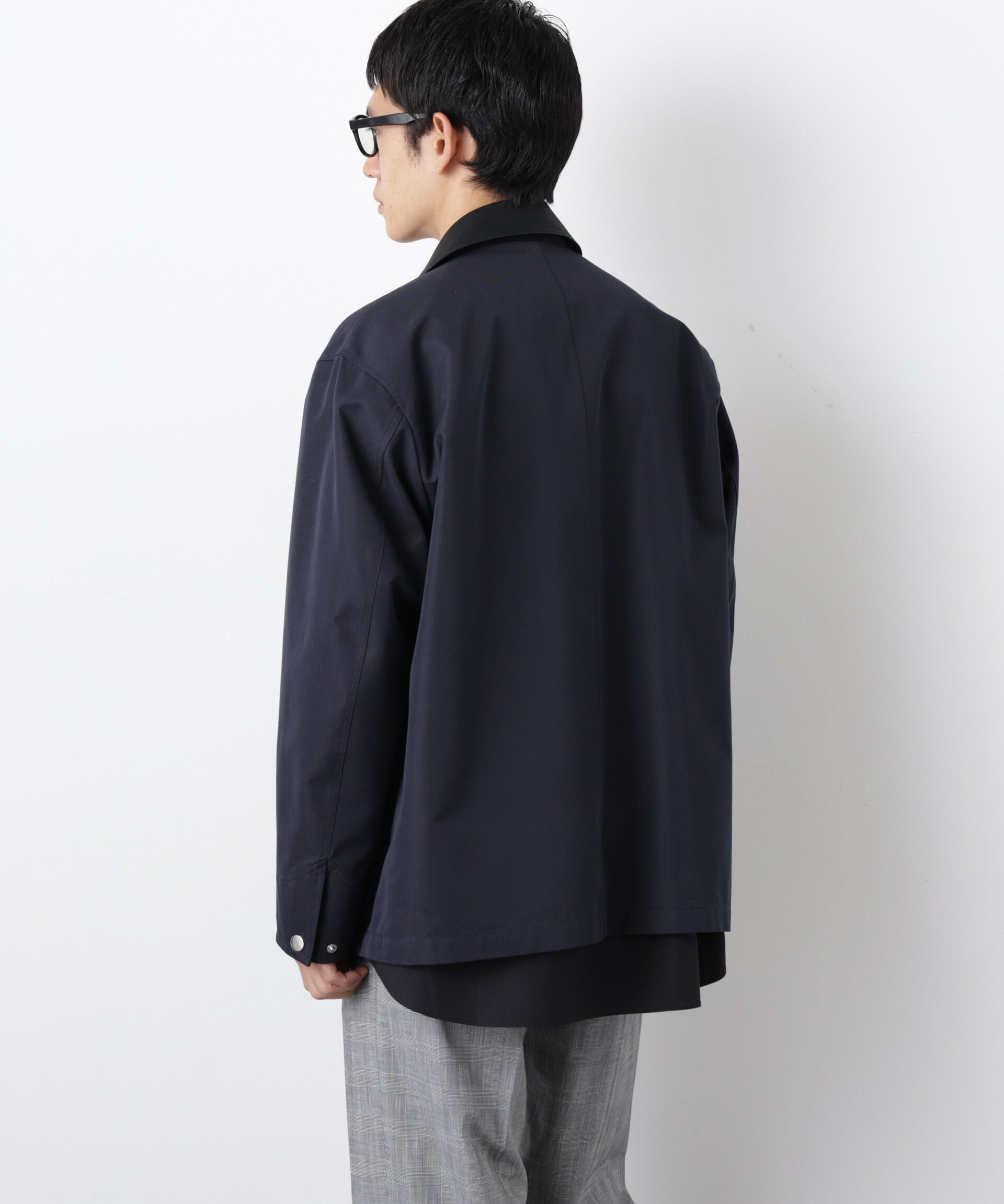 nano･universe「オーバージャケット「WARP PRINT」ライニング/撥水」|その他|