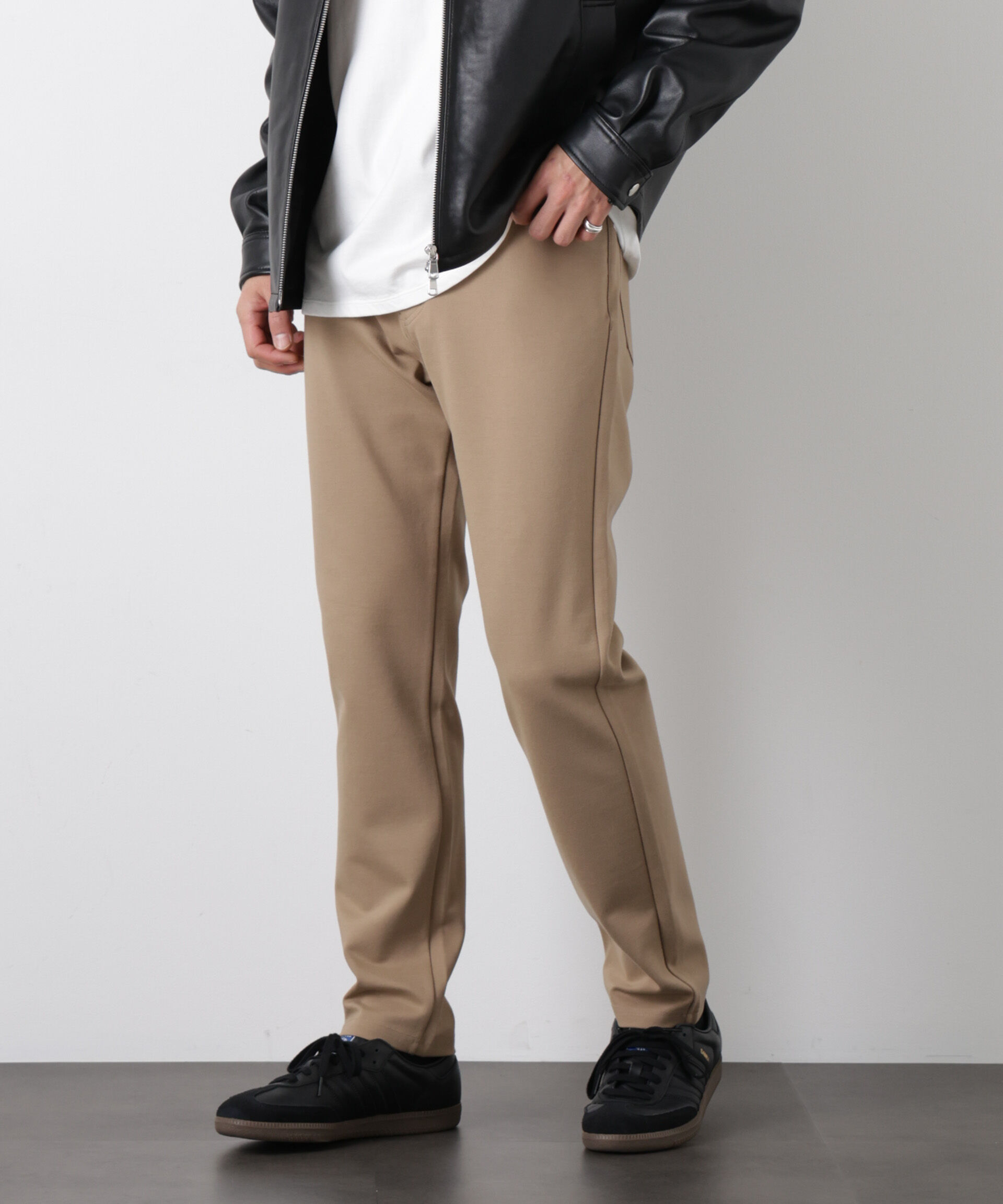 nano･universe「ストレッチ5Pテーパードパンツ」|チノ|