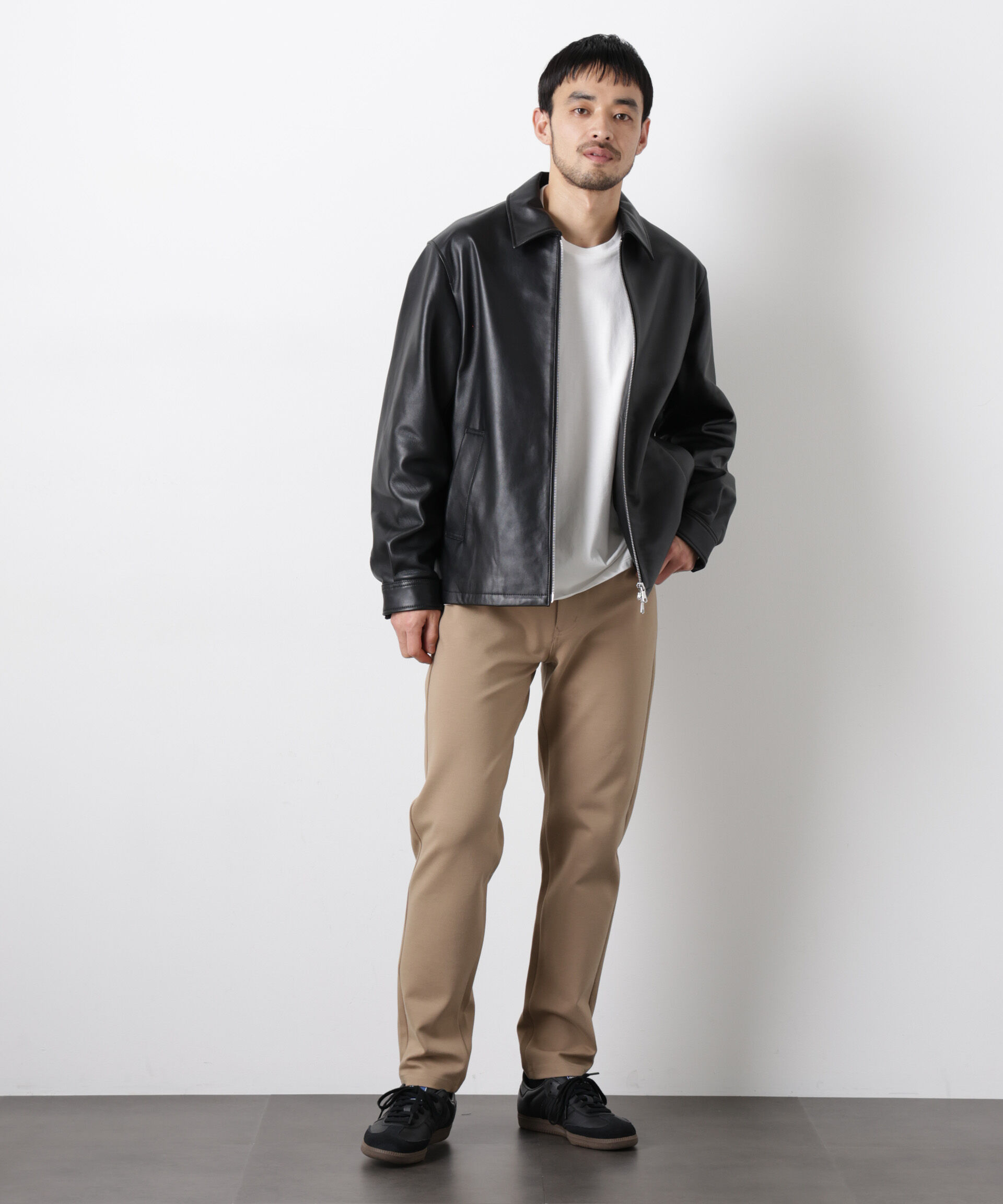 nano･universe「ストレッチ5Pテーパードパンツ」|チノ|