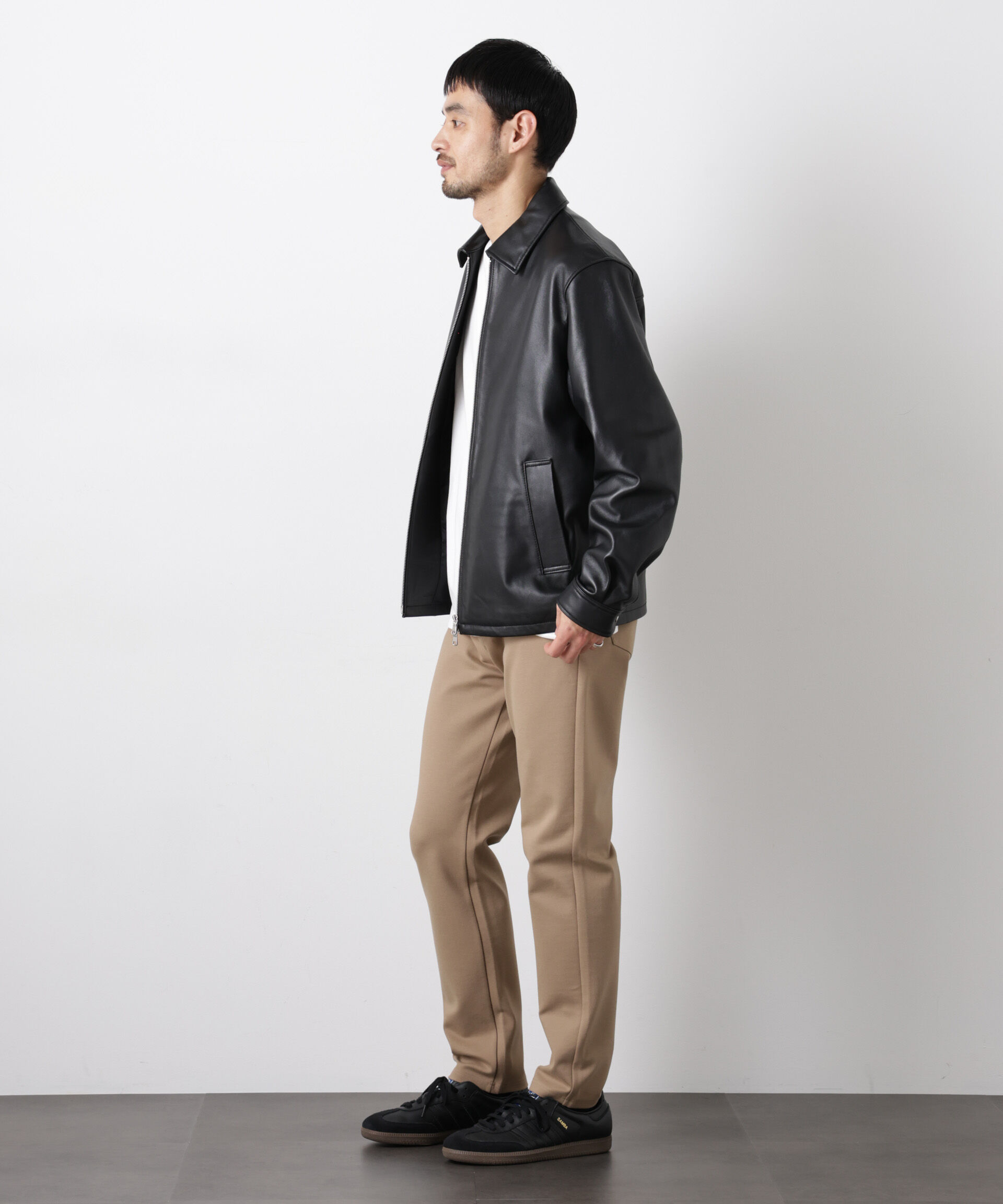 nano･universe「ストレッチ5Pテーパードパンツ」|チノ|