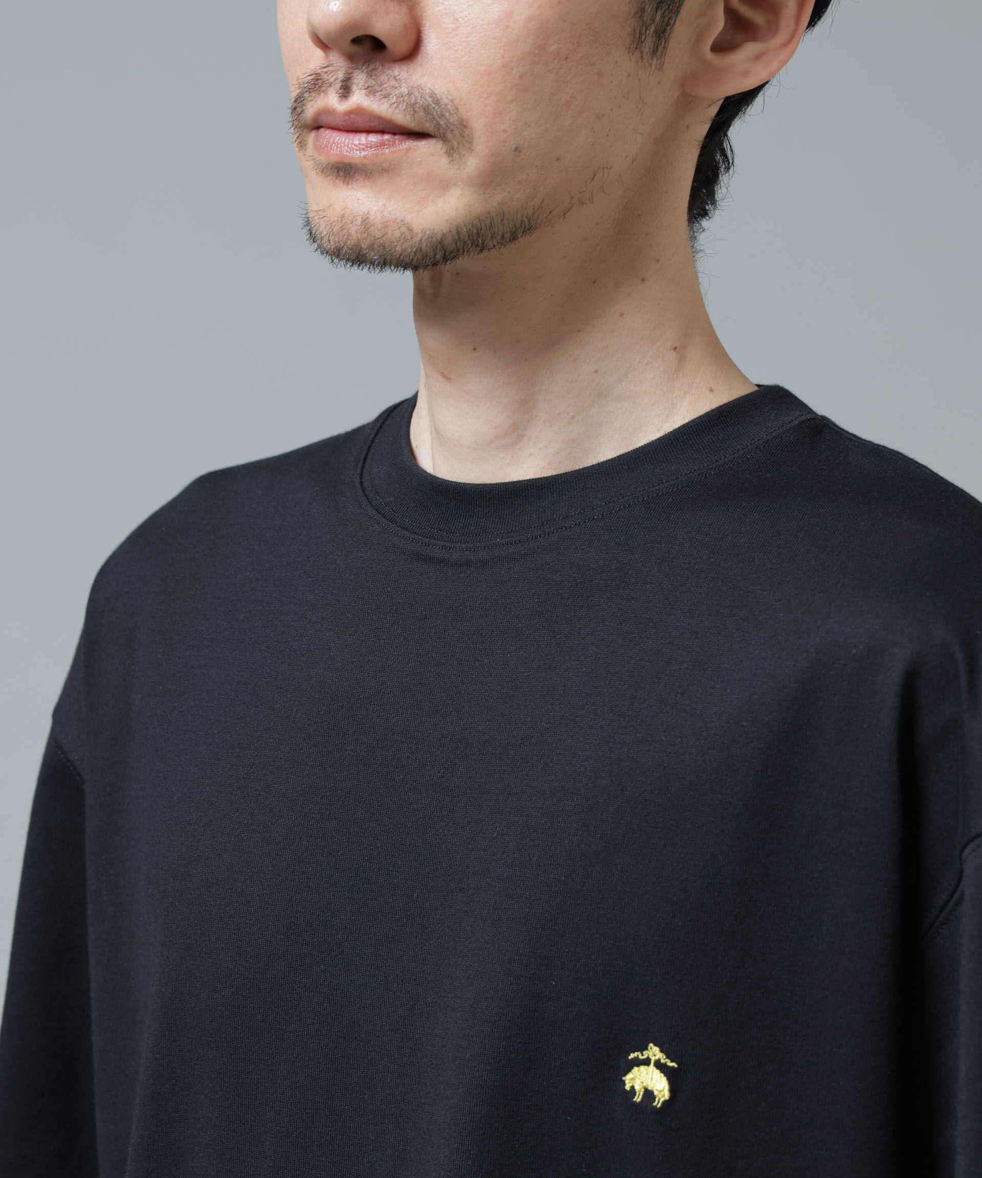 nano･universe「｢Brooks Brothers別注｣Anti Soaked(R) 汗染み防止 ｸﾙｰﾈｯｸ ﾋﾞｯｸﾞｼﾙ  」|Tシャツ・カットソー|