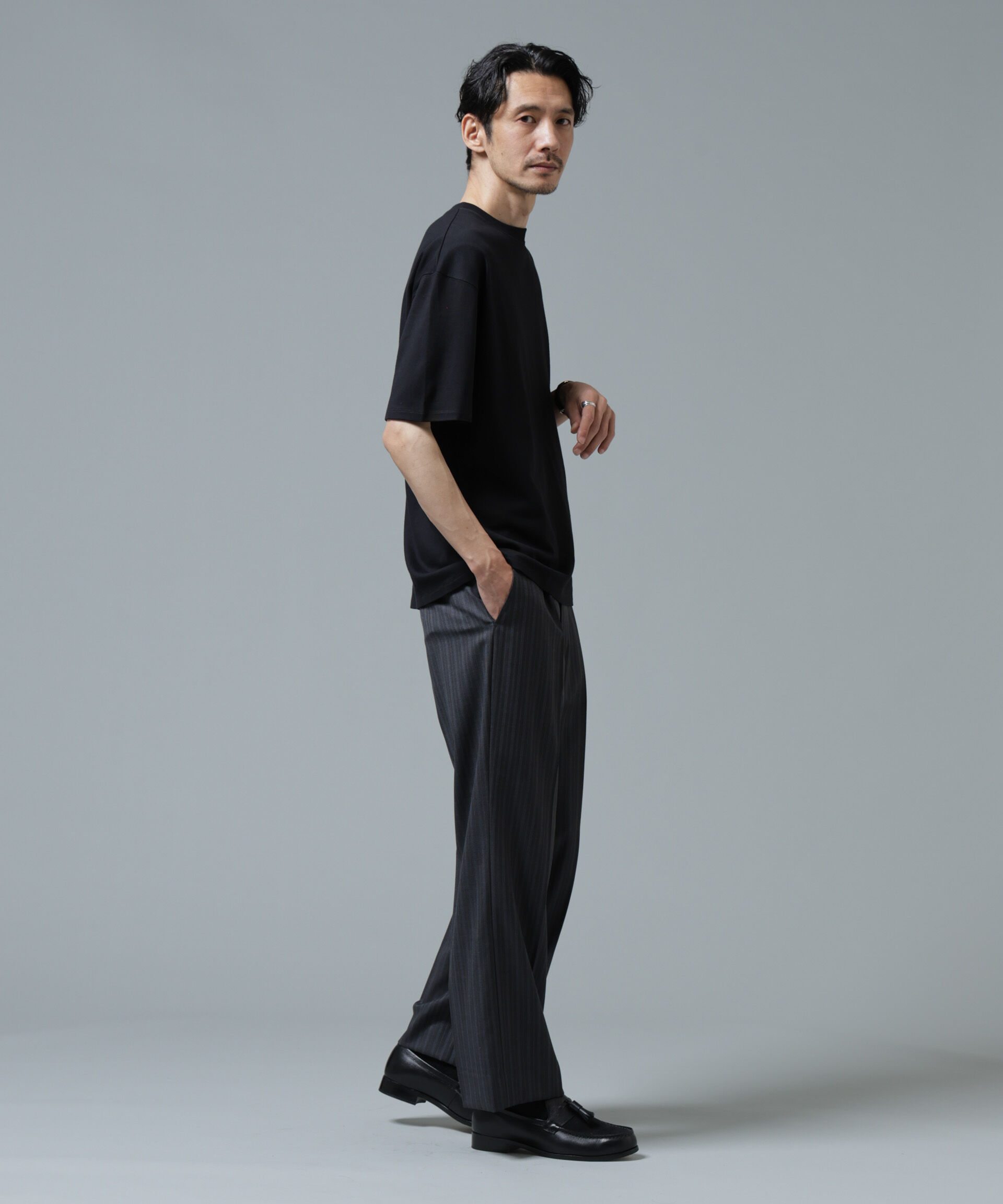 nano･universe「｢Brooks Brothers別注｣Anti Soaked(R) 汗染み防止 ｸﾙｰﾈｯｸ ﾋﾞｯｸﾞｼﾙ  」|Tシャツ・カットソー|