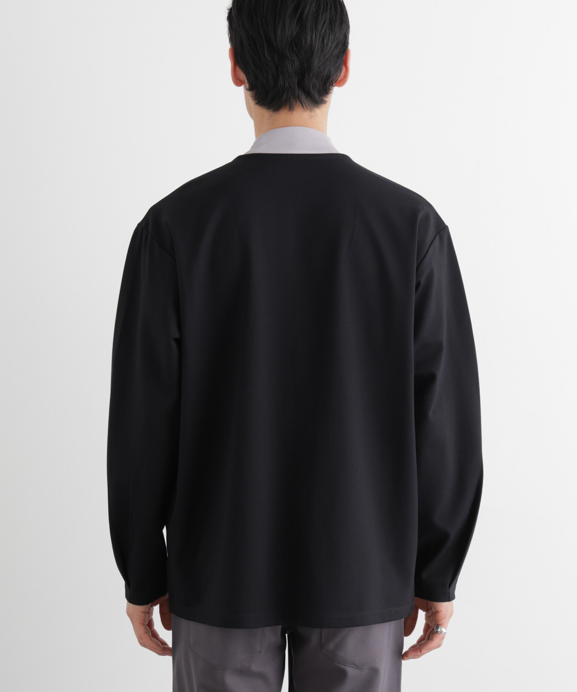 nano･universe「「Meaningful Continuity」coveross(R) レーヨンジャージートッパーカーディガン」|Tシャツ・カットソー|