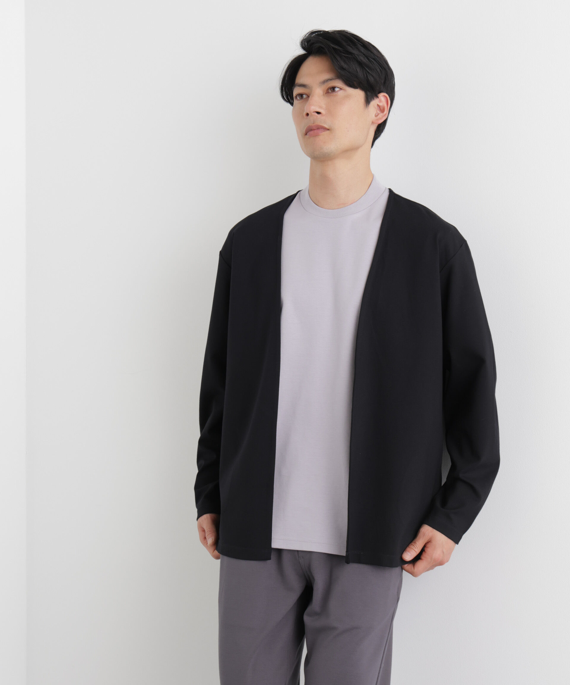 nano･universe「「Meaningful Continuity」coveross(R) レーヨンジャージートッパーカーディガン」|Tシャツ・カットソー|