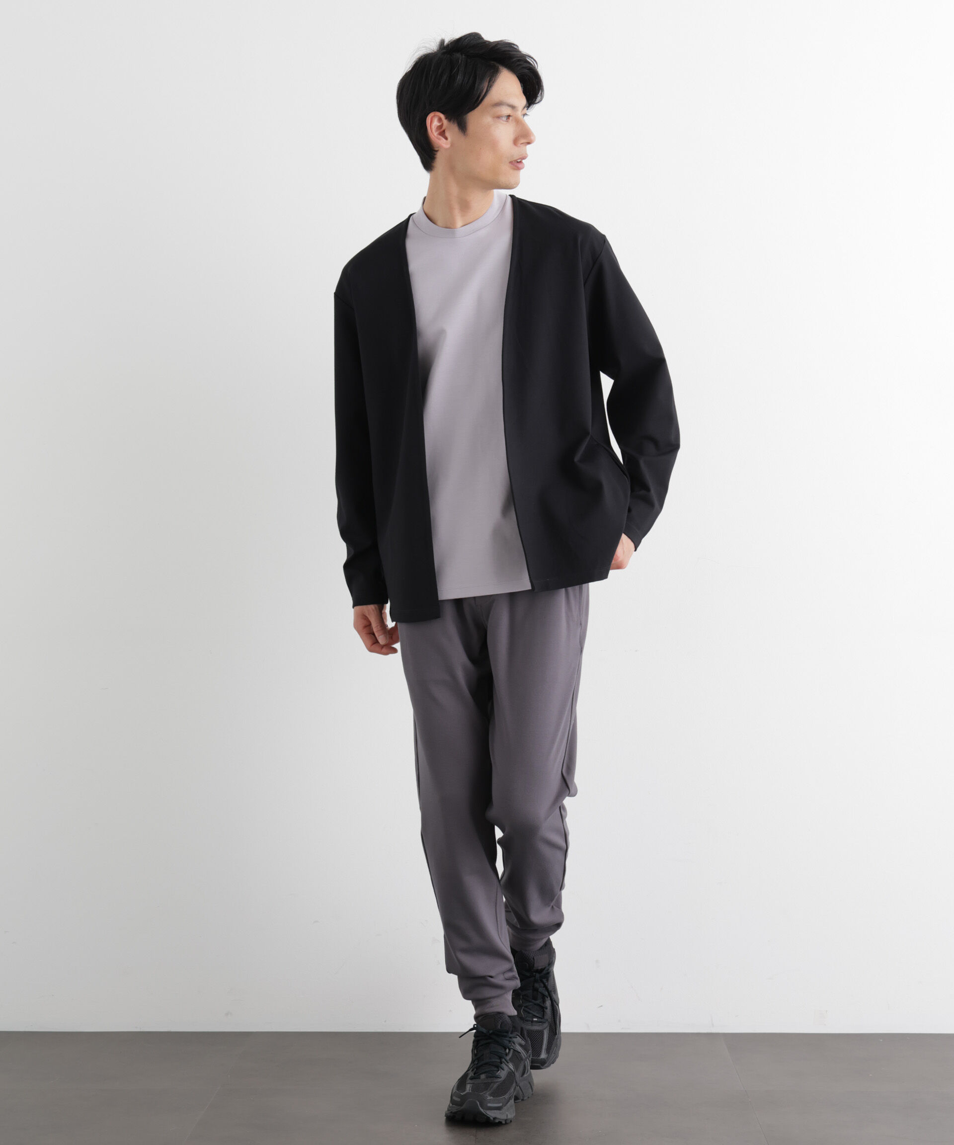 nano･universe「「Meaningful Continuity」coveross(R) レーヨンジャージートッパーカーディガン」|Tシャツ・カットソー|