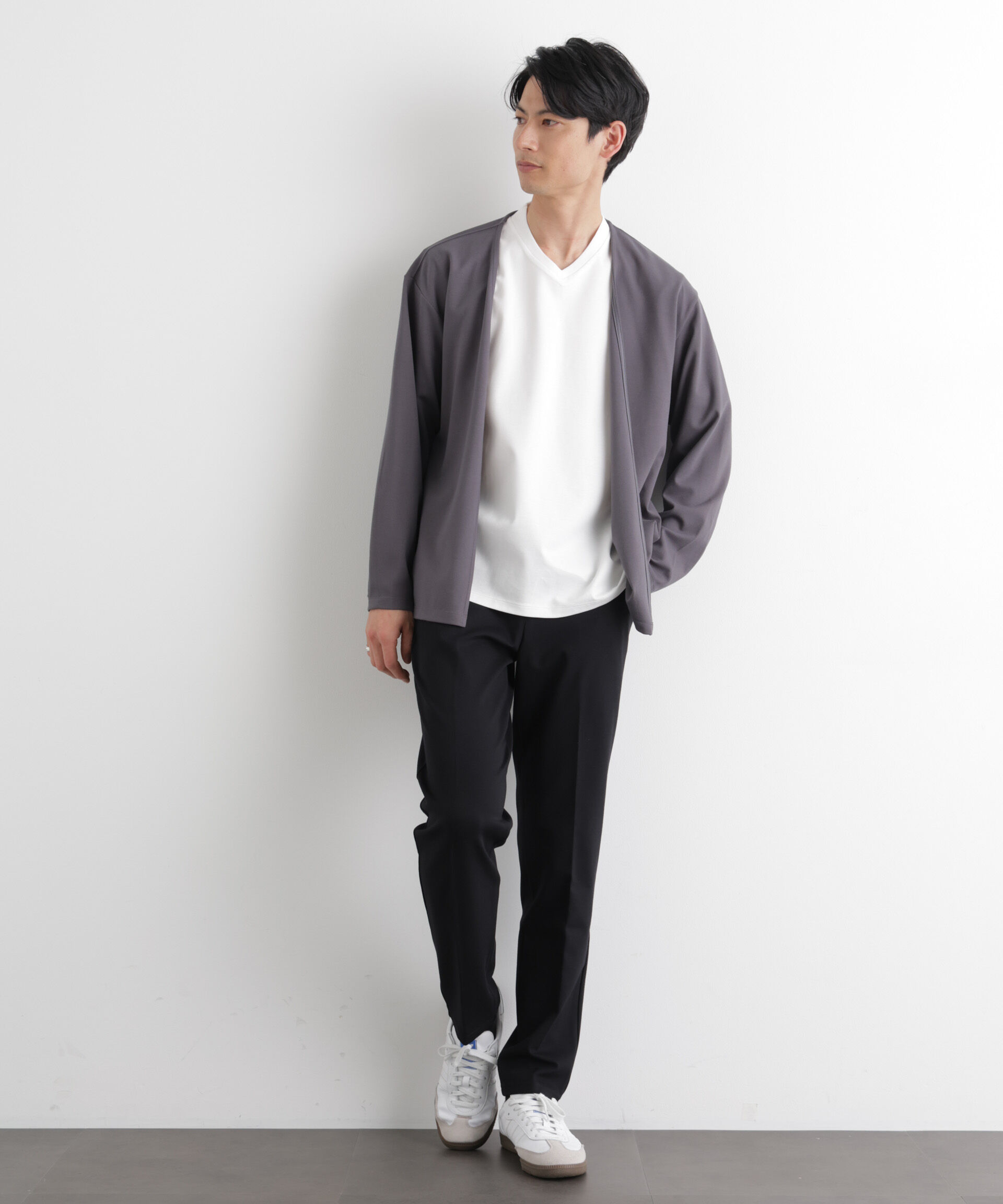 nano･universe「「Meaningful Continuity」coveross(R) レーヨンジャージートッパーカーディガン」|Tシャツ・カットソー|