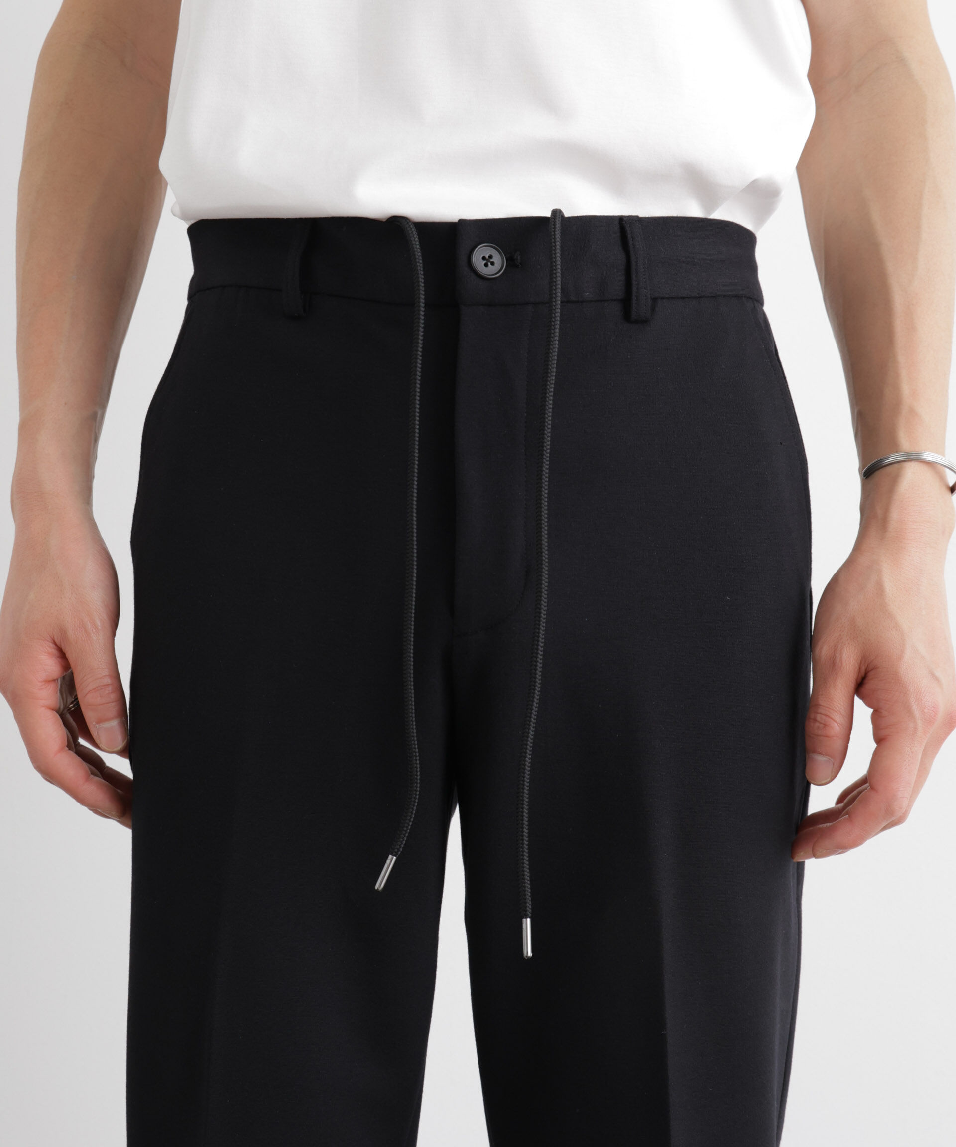 nano･universe「「Meaningful Continuity」coveross(R) レーヨンジャージーイージースラックス」|チノ|