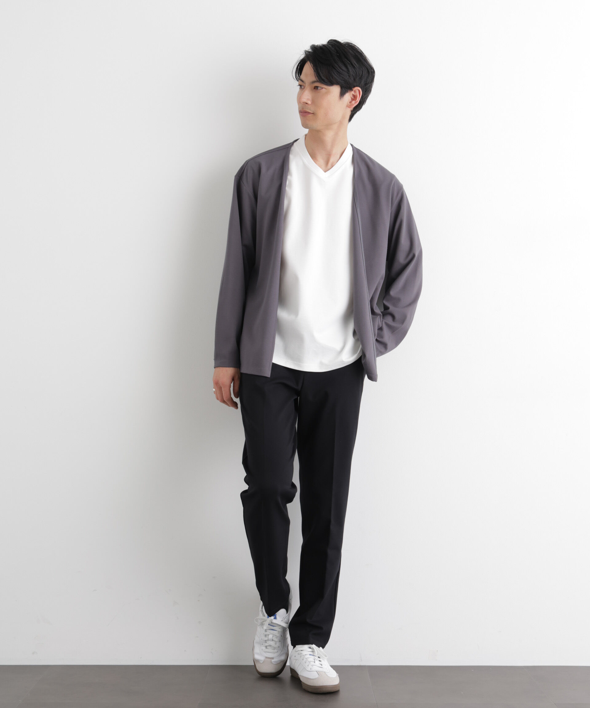 nano･universe「「Meaningful Continuity」coveross(R) レーヨンジャージーイージースラックス」|チノ|