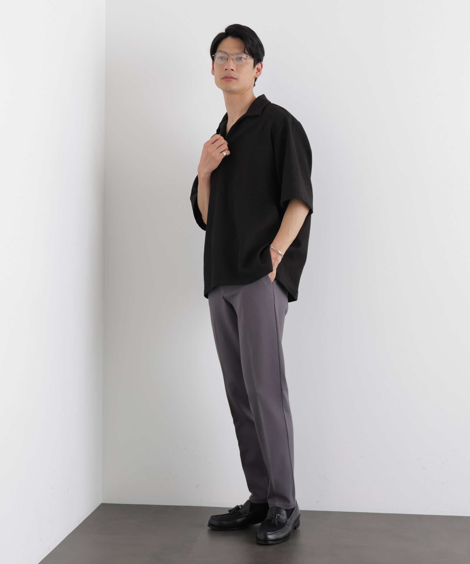 nano･universe「「Meaningful Continuity」coveross(R) レーヨンジャージーイージースラックス」|チノ|