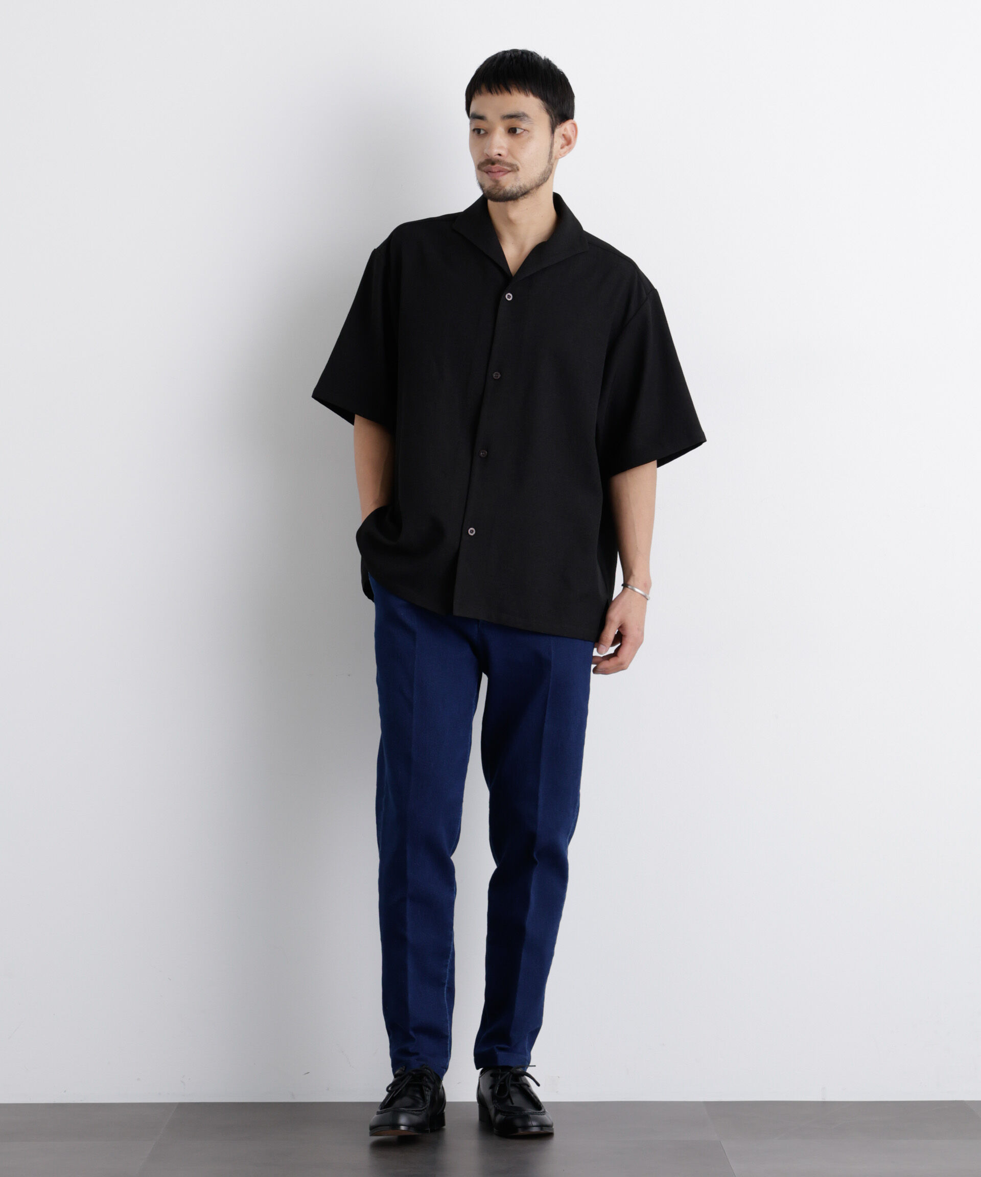 nano･universe「｢Meaningful Continuity｣ ストレッチデニムトラウザーズ」|チノ|