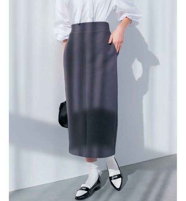 組曲「【WEB限定】ストレッチダンボール タイトスカート」|スカート|グレー系