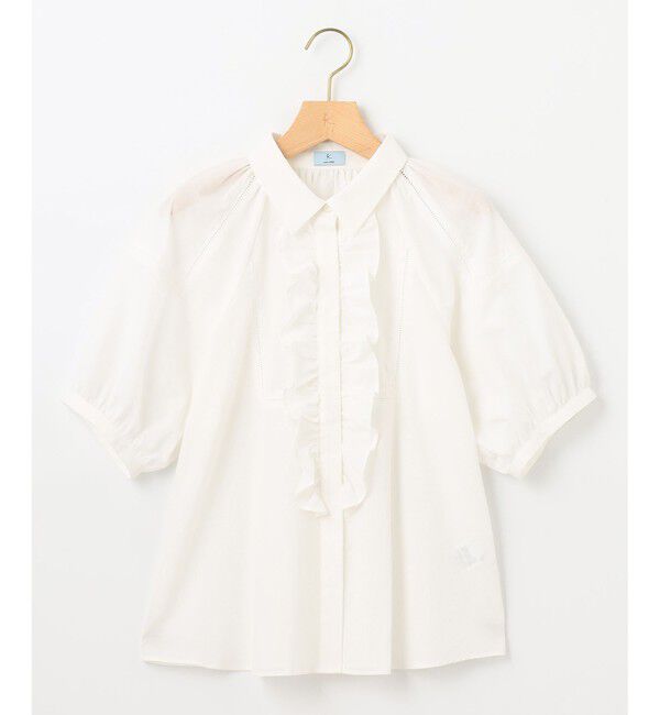 組曲「【WEB限定】ナチュラルローン フリルブラウス」|シャツ・ブラウス|